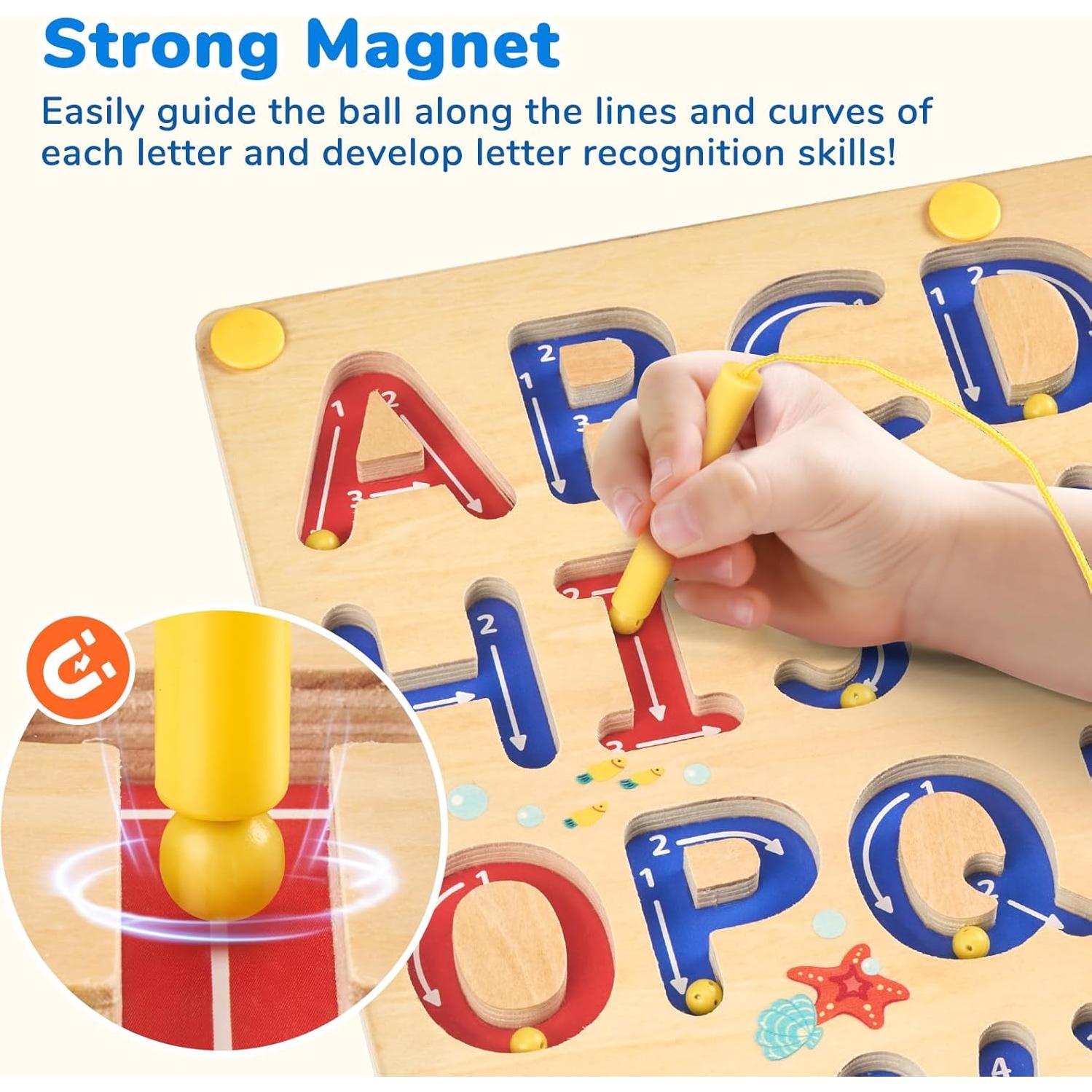 Tablero de Letras Magnéticas JoyCat para Niños 3-5 Años