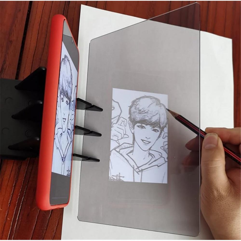 Tablero de Dibujo Portátil MJJLT 20x14cm Luz LED Ajustable