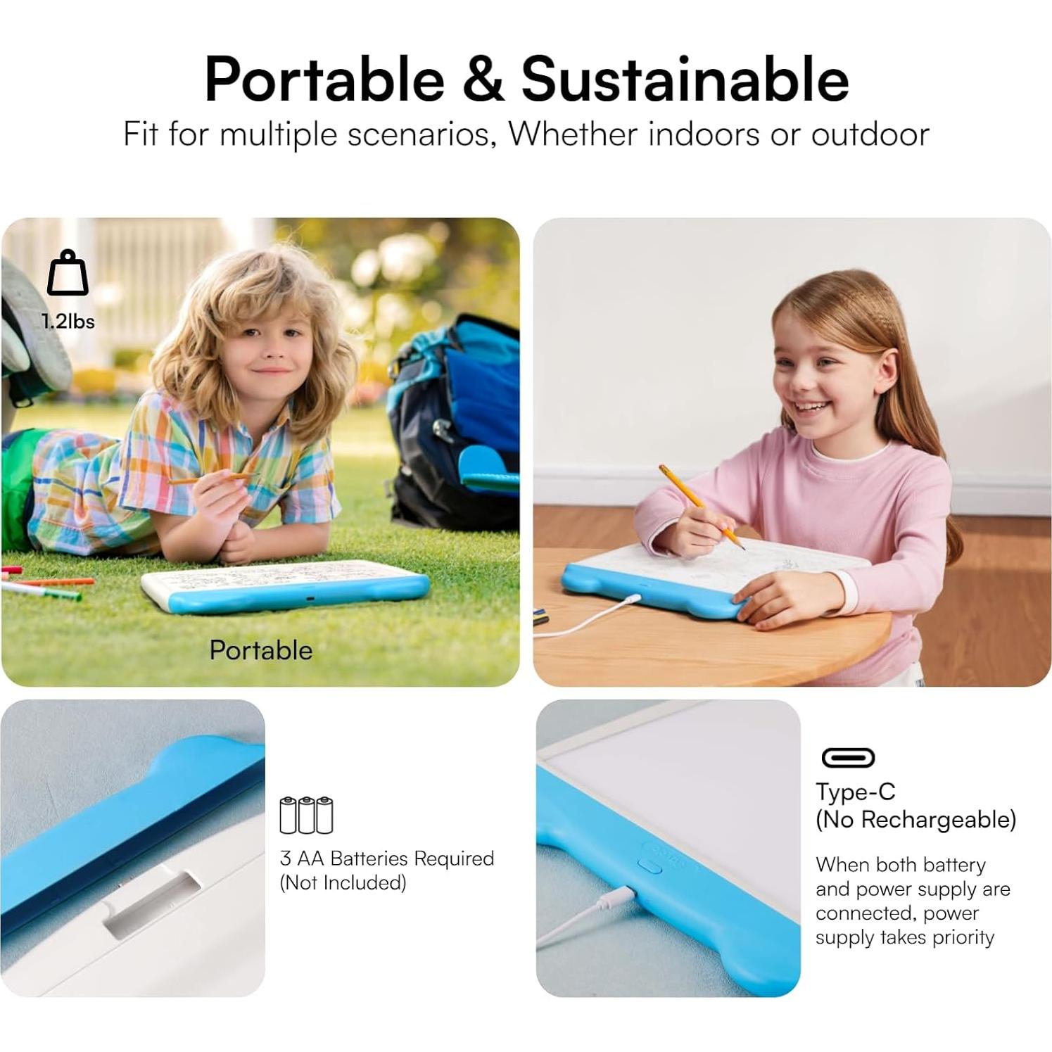 Almohadilla de Trazado Iluminada Caydo 31.5x22.1 cm Azul