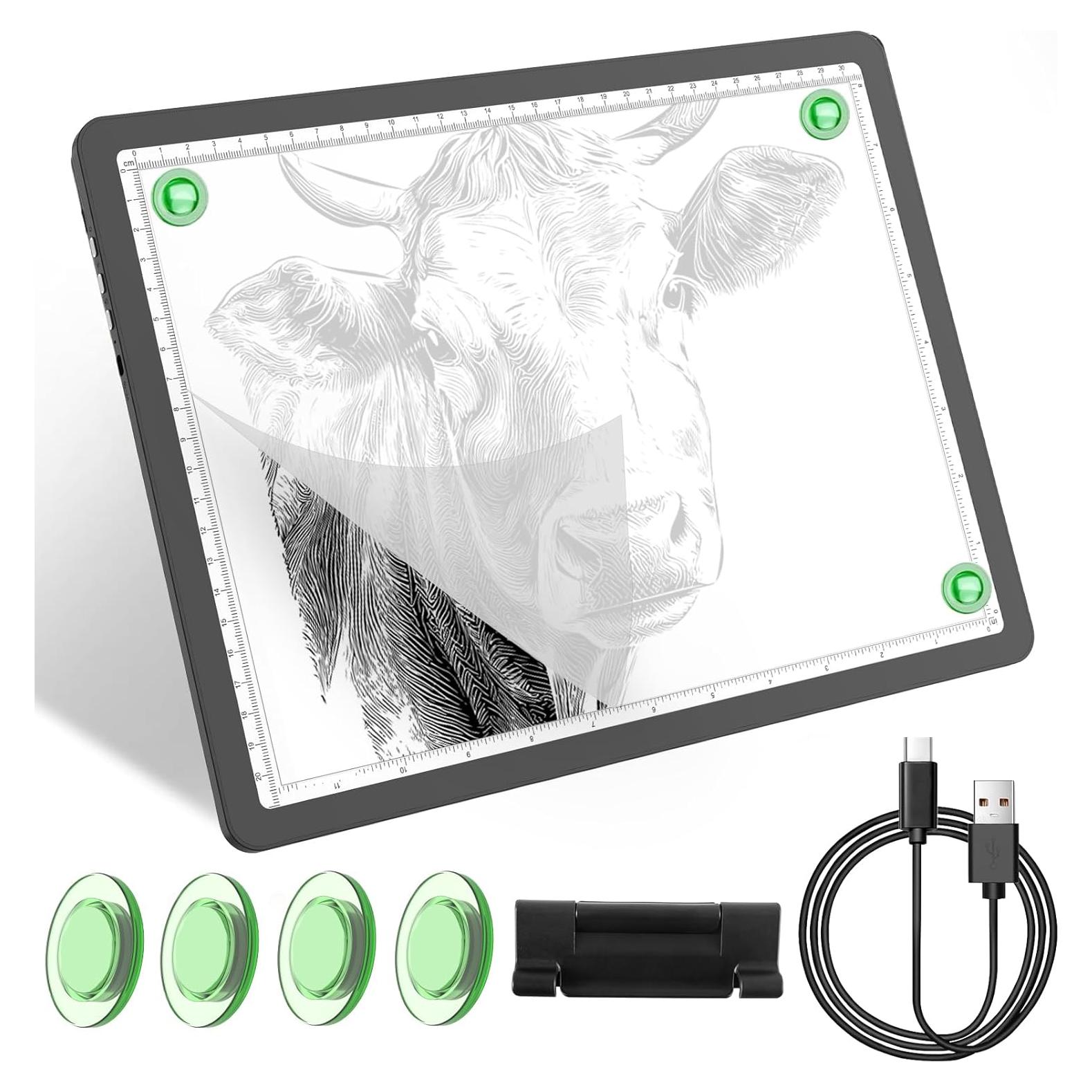 Caja de Luz A4 Recargable YINGWOND 9000LUX Ajustable