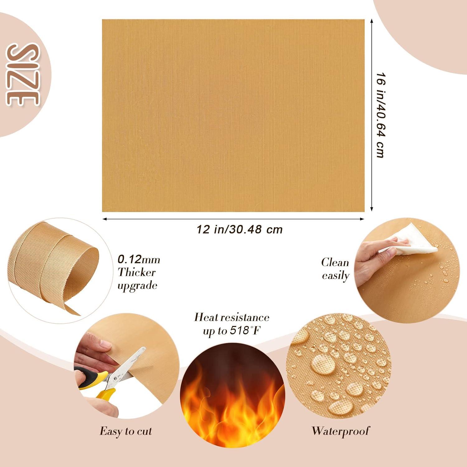 Juego de 18 Piezas Hojas de Teflón y Reglas Leumoi 30.48x40.64cm