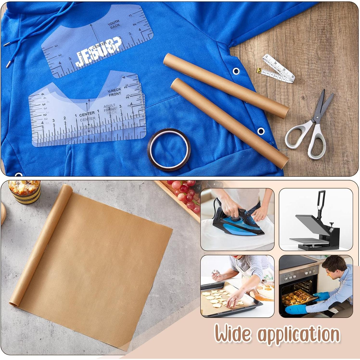 Juego de 18 Piezas Hojas de Teflón y Reglas Leumoi 30.48x40.64cm