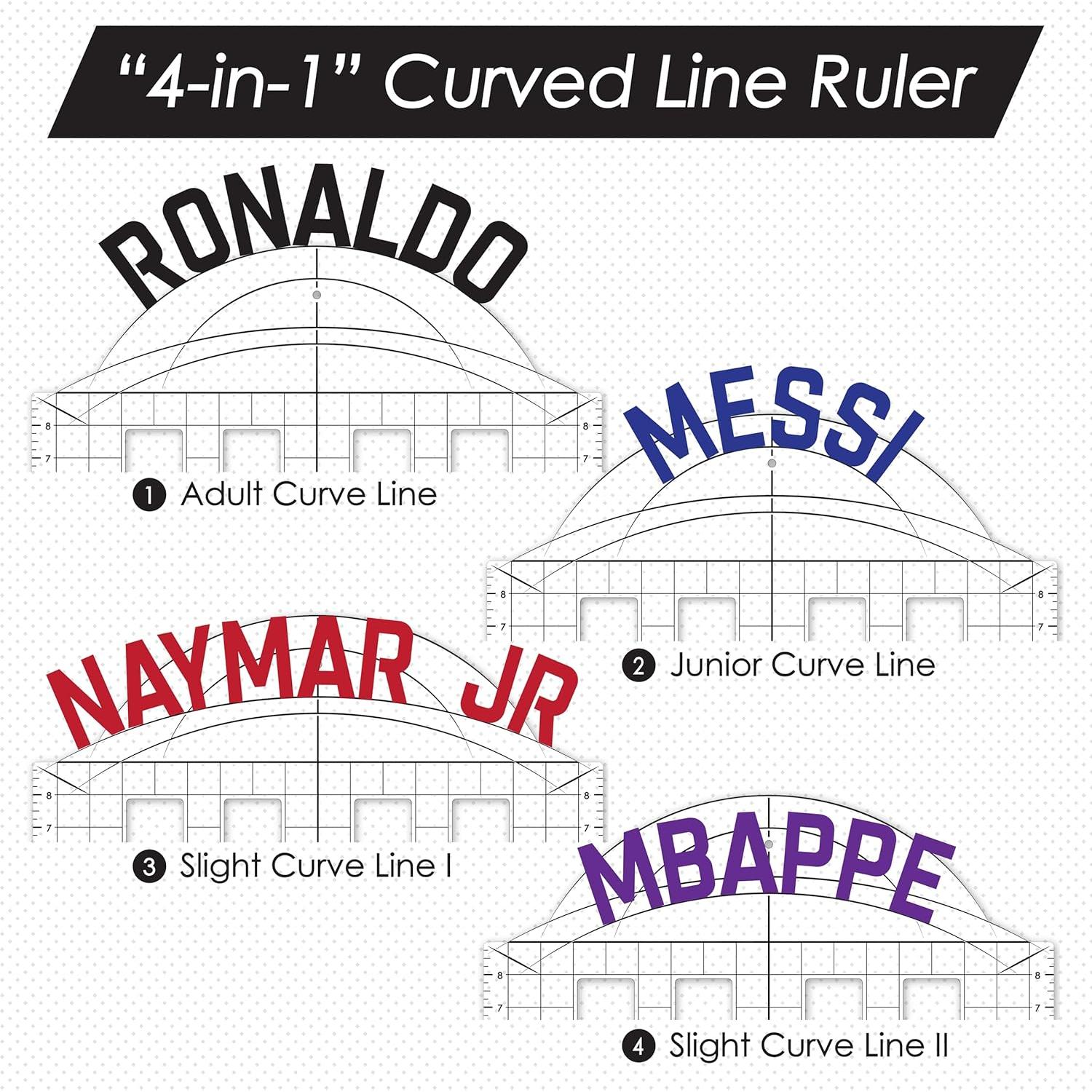 Regla Deportiva 4-en-1 Urboni para Alineación de Jerseys