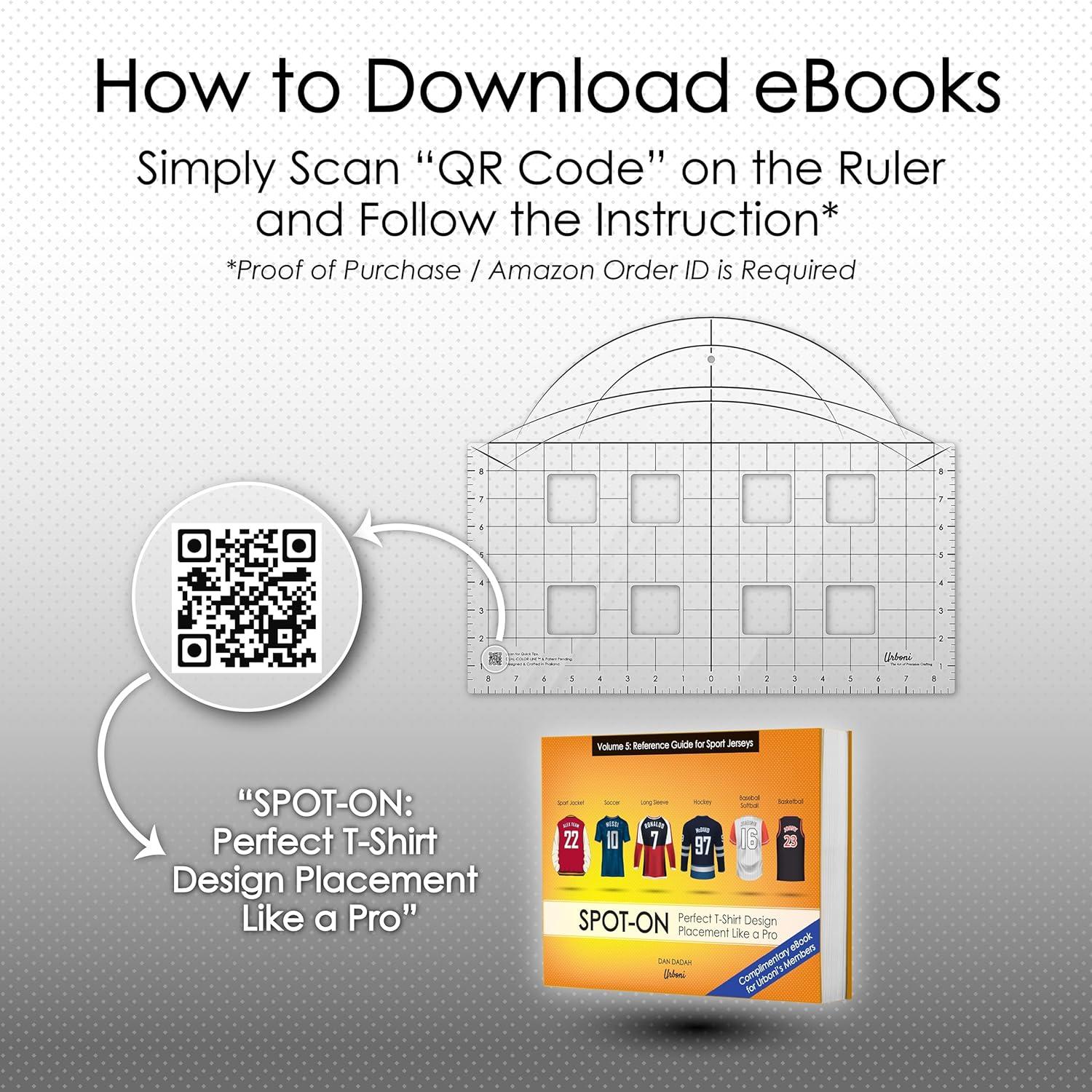 Regla Deportiva 4-en-1 Urboni para Alineación de Jerseys