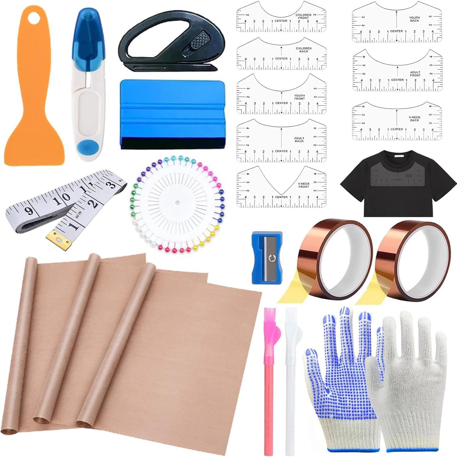 Kit de herramientas para sublimación ZIWE XEUZK-808 con 8 reglas