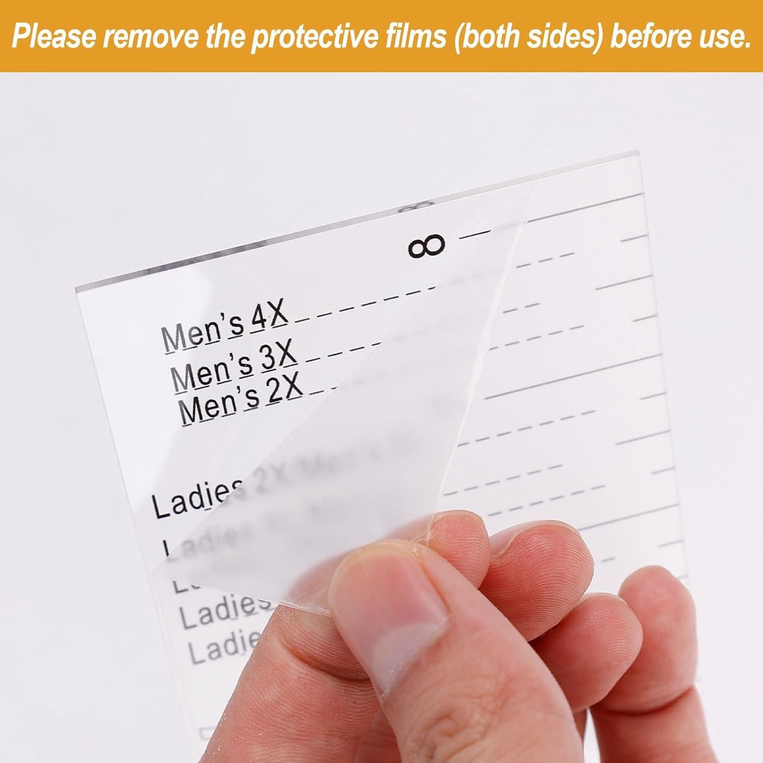 Regla de Camiseta Acrílica NQEUEPN para Prensa de Calor 21x18.5cm