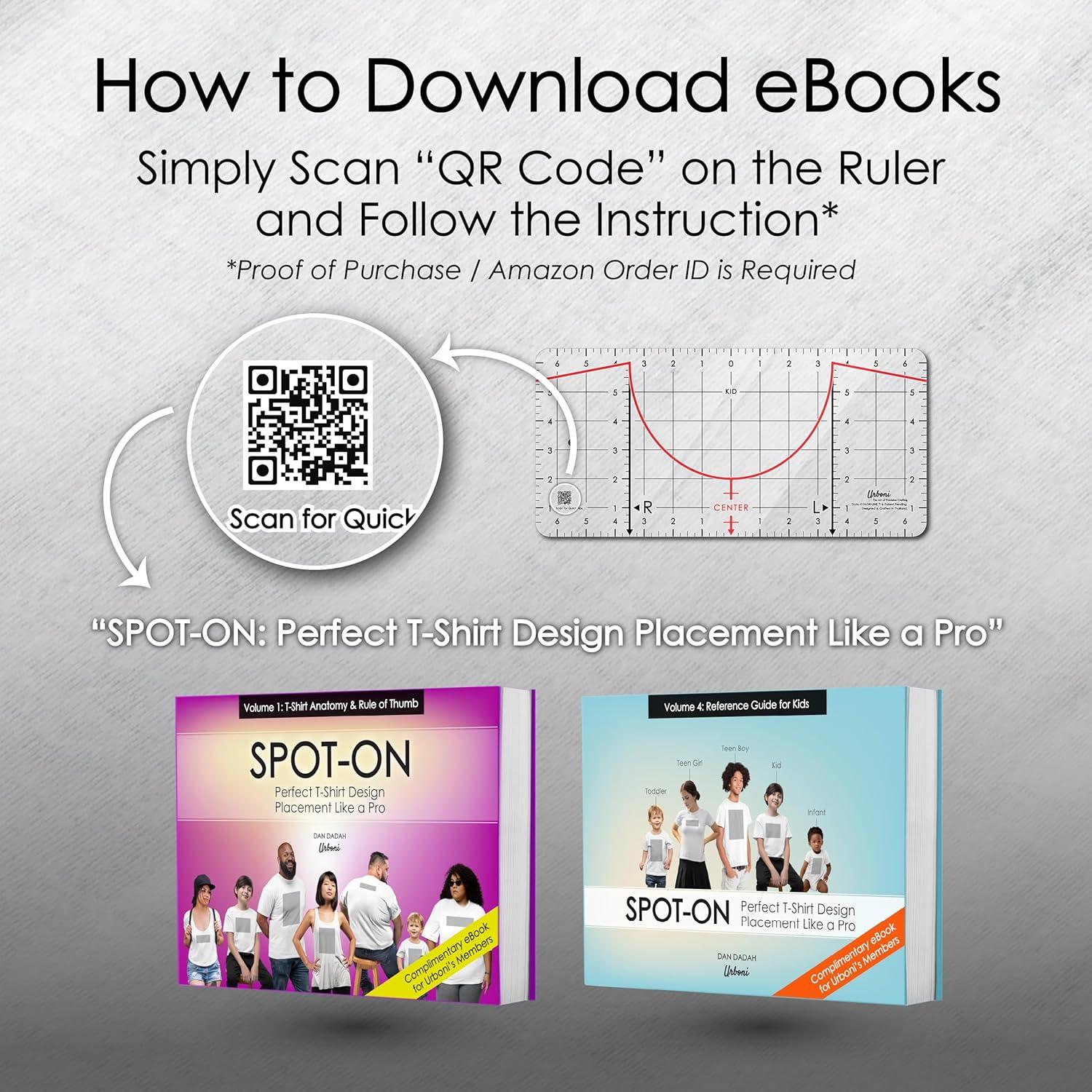 Regla de Camiseta Urboni 3 Tamaños - Herramienta de Medición