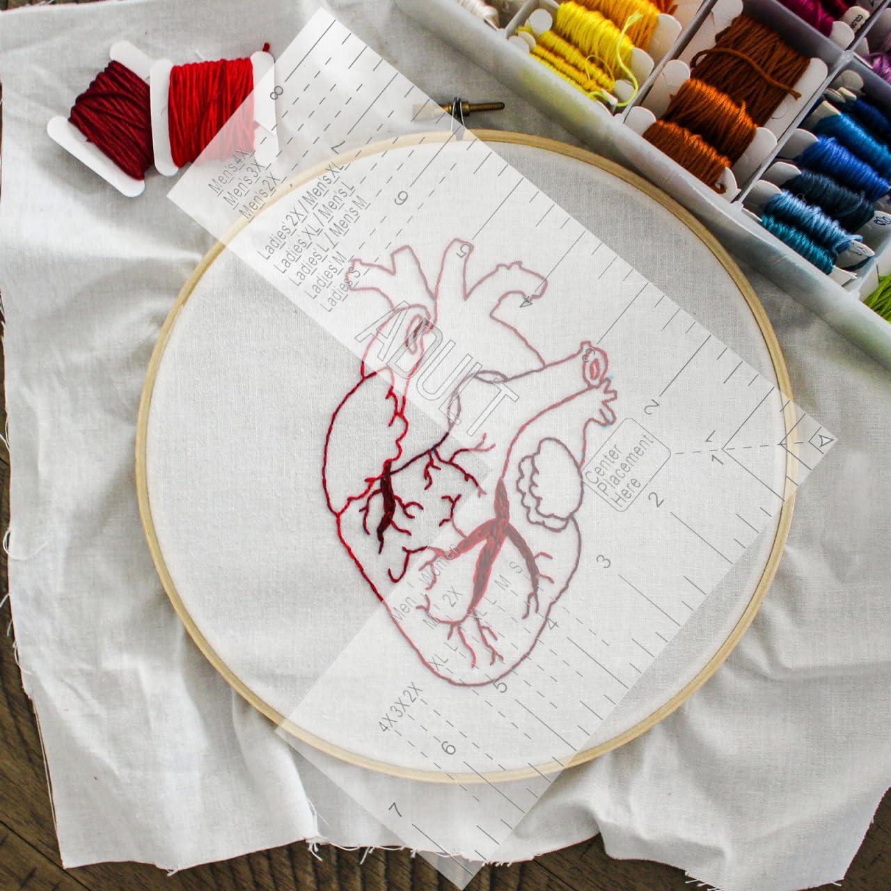 Regla Acrílica para Camisetas DIY DOITOOL 21x18.4cm