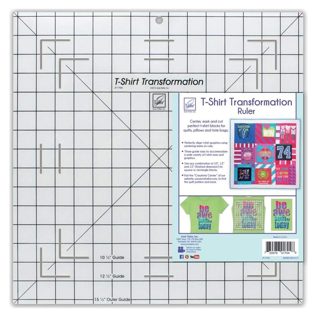 Regla de Transformación de Camisetas June Tailor 39.37cm