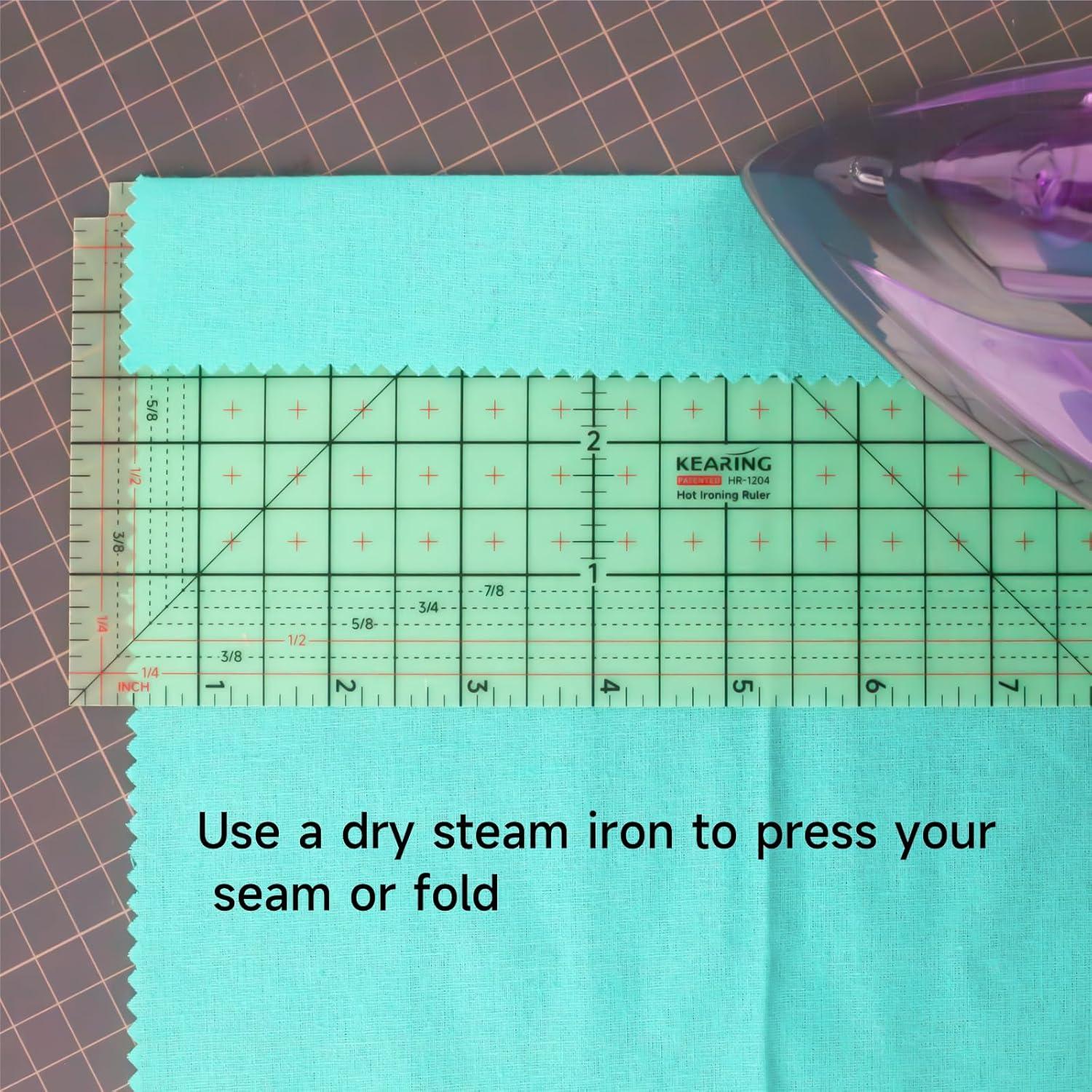 Regla Caliente para Coser KEARING 30.48 x 10.16 cm Antideslizante