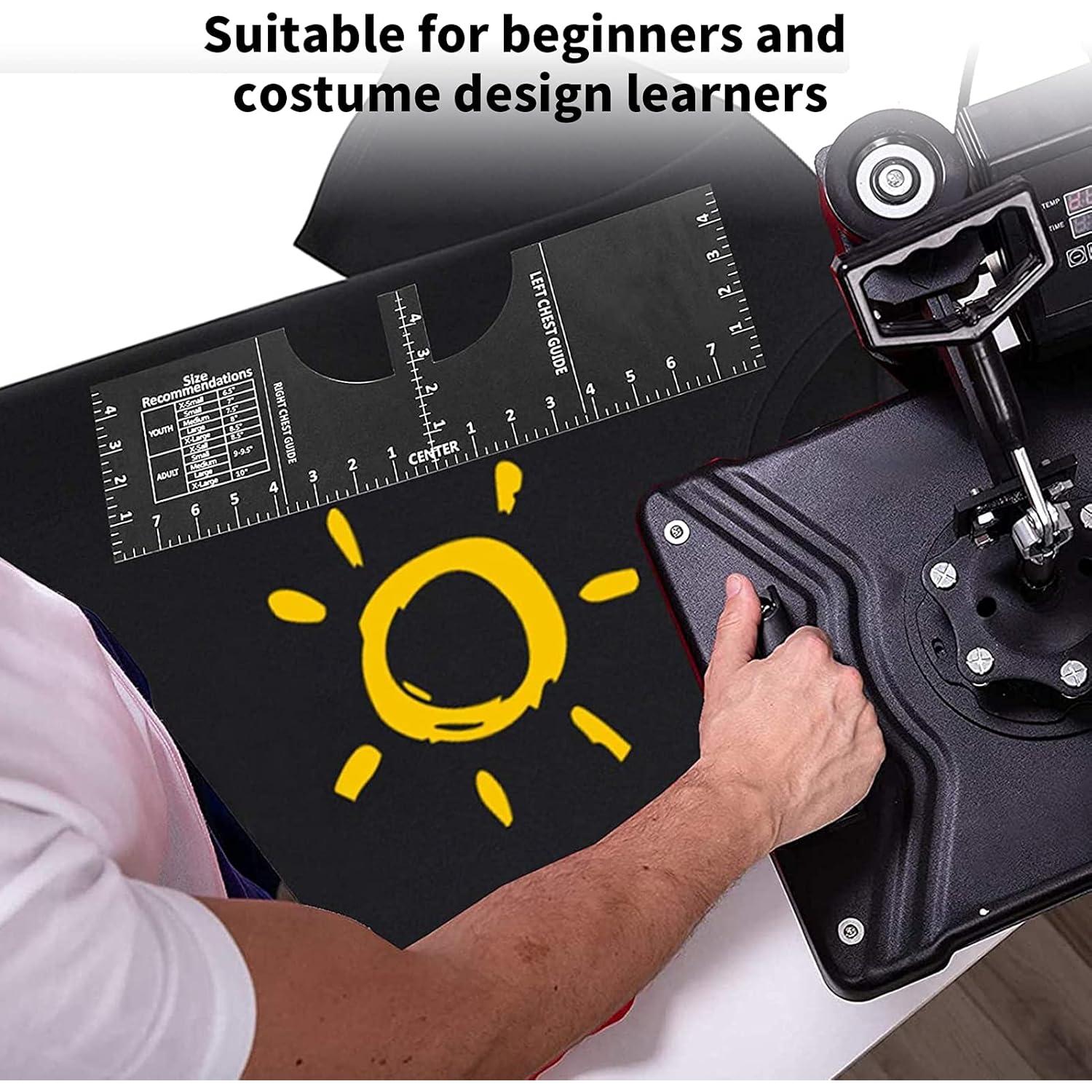 Regla de Camiseta GLOGLOW 40.5x12.7 cm Alineación Costura