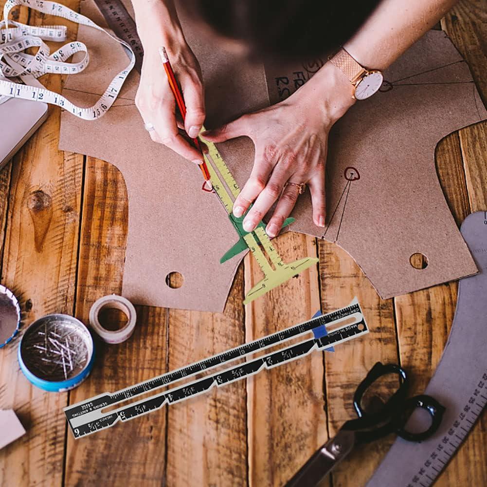 Calibrador Deslizante 5-en-1 YEQIN para Costura - 2 Pcs