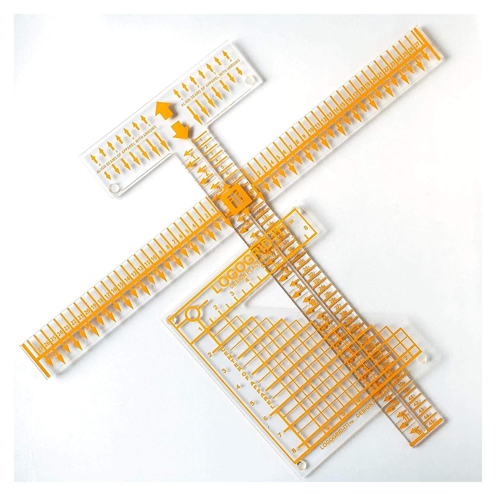 Herramienta de Alineación Gráfica Tee Square It para Transferencias