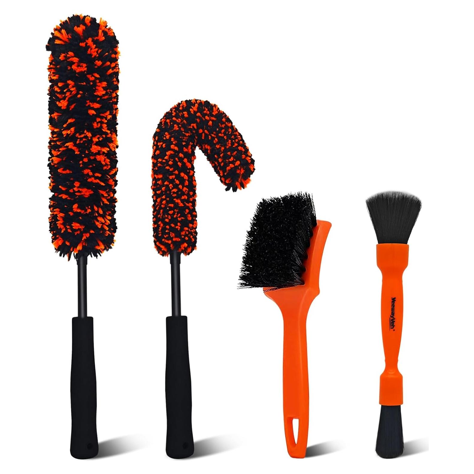 Kit de Limpieza de Ruedas YeewayVeh 4 Piezas Microfibra