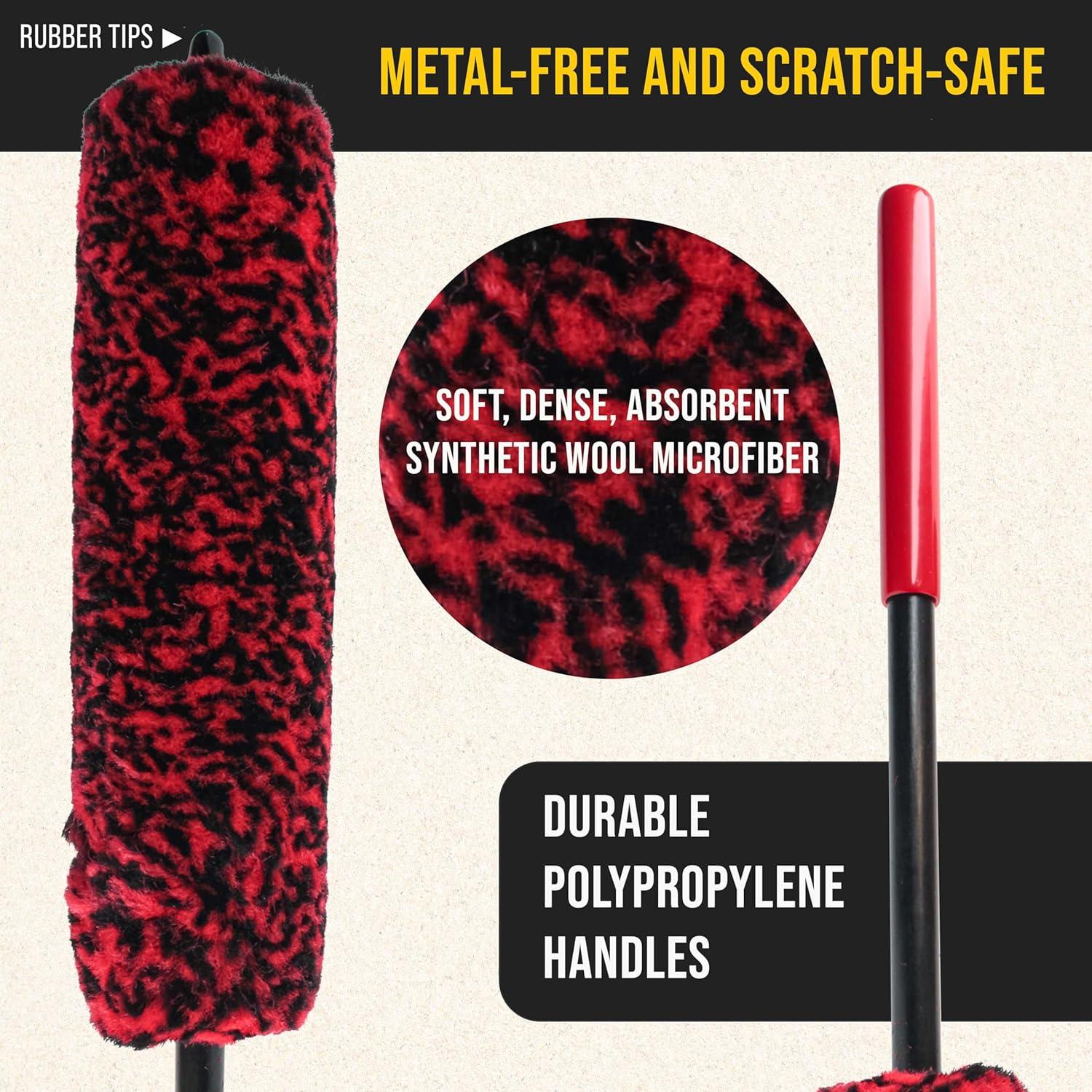 Juego de Cepillos de Limpieza de Ruedas Dura-Gold - 3 Tamaños