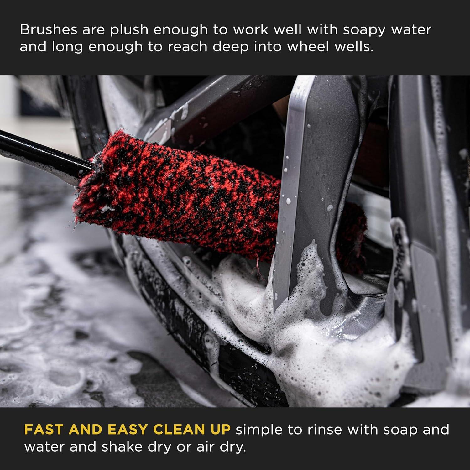 Juego de Cepillos de Limpieza de Ruedas Dura-Gold - 3 Tamaños