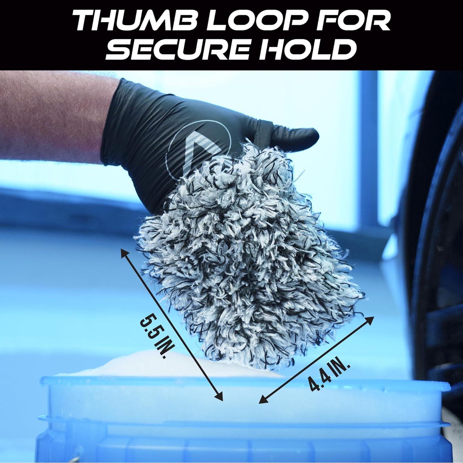 Mitones Limpiadores de Ruedas VIKING Microfibra 14x11.2cm 2 Pzas