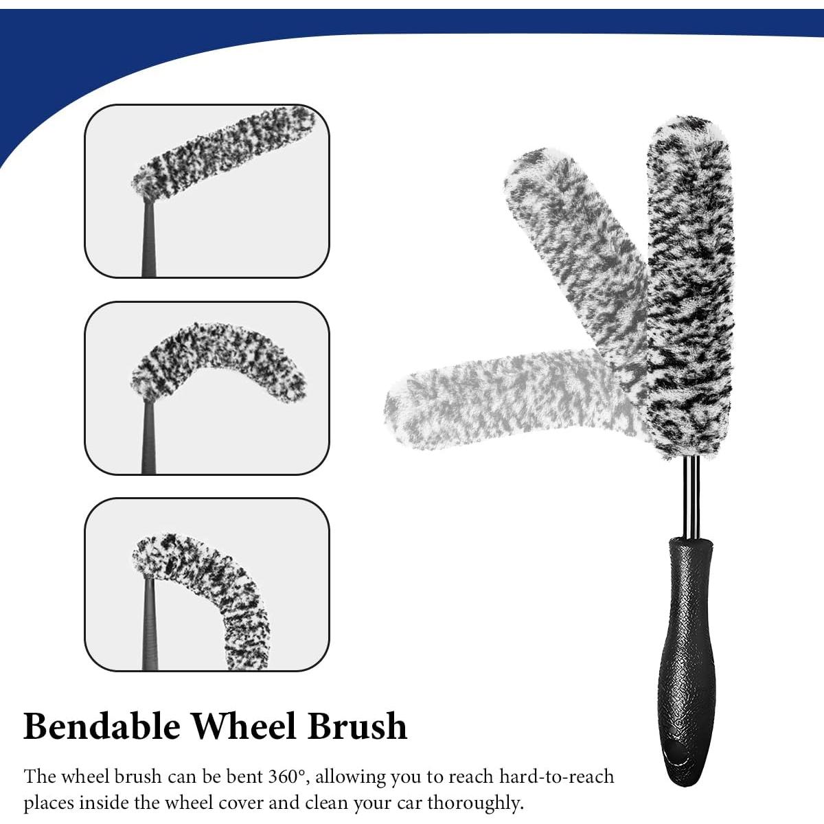 Kit de Cepillos para Ruedas SHMZK 3 PZS Flexible y Suave