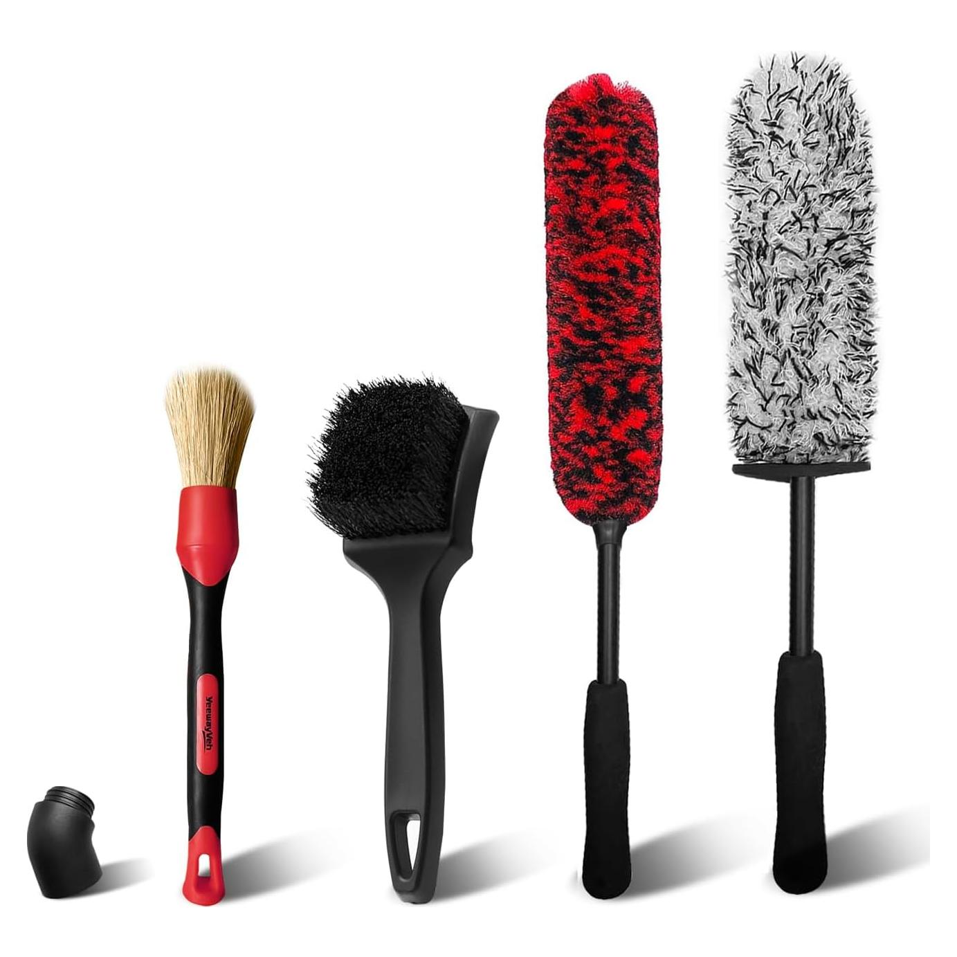 Kit de Limpieza de Ruedas YeewayVeh 4PCS - Cepillos Suaves