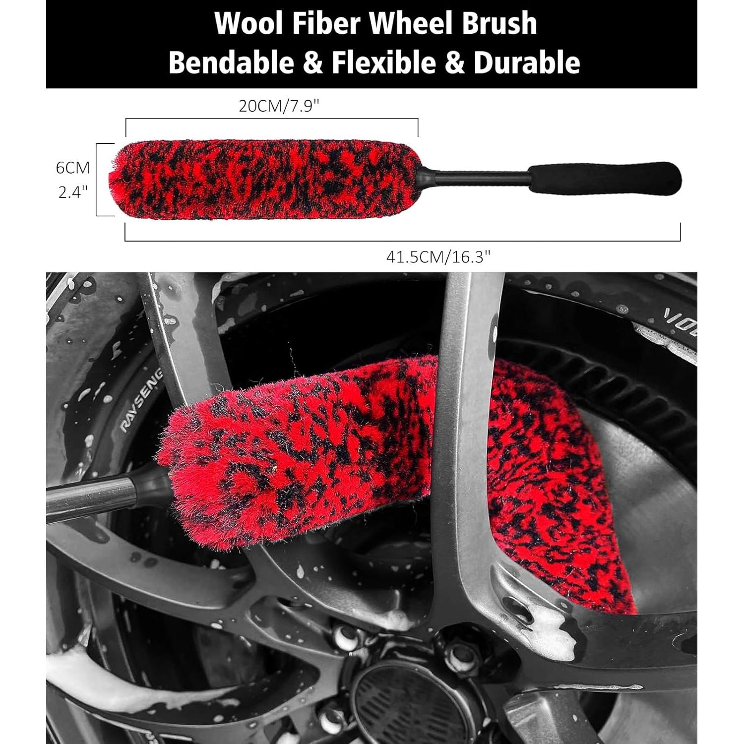 Kit de Limpieza de Ruedas YeewayVeh 4PCS - Cepillos Suaves