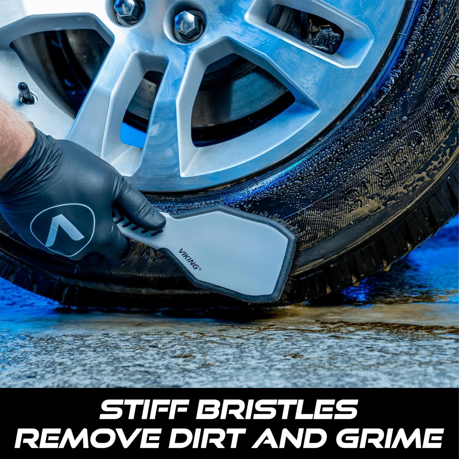 Cepillo para Llantas VIKING Ergonomico 26.2x8.4cm Gris