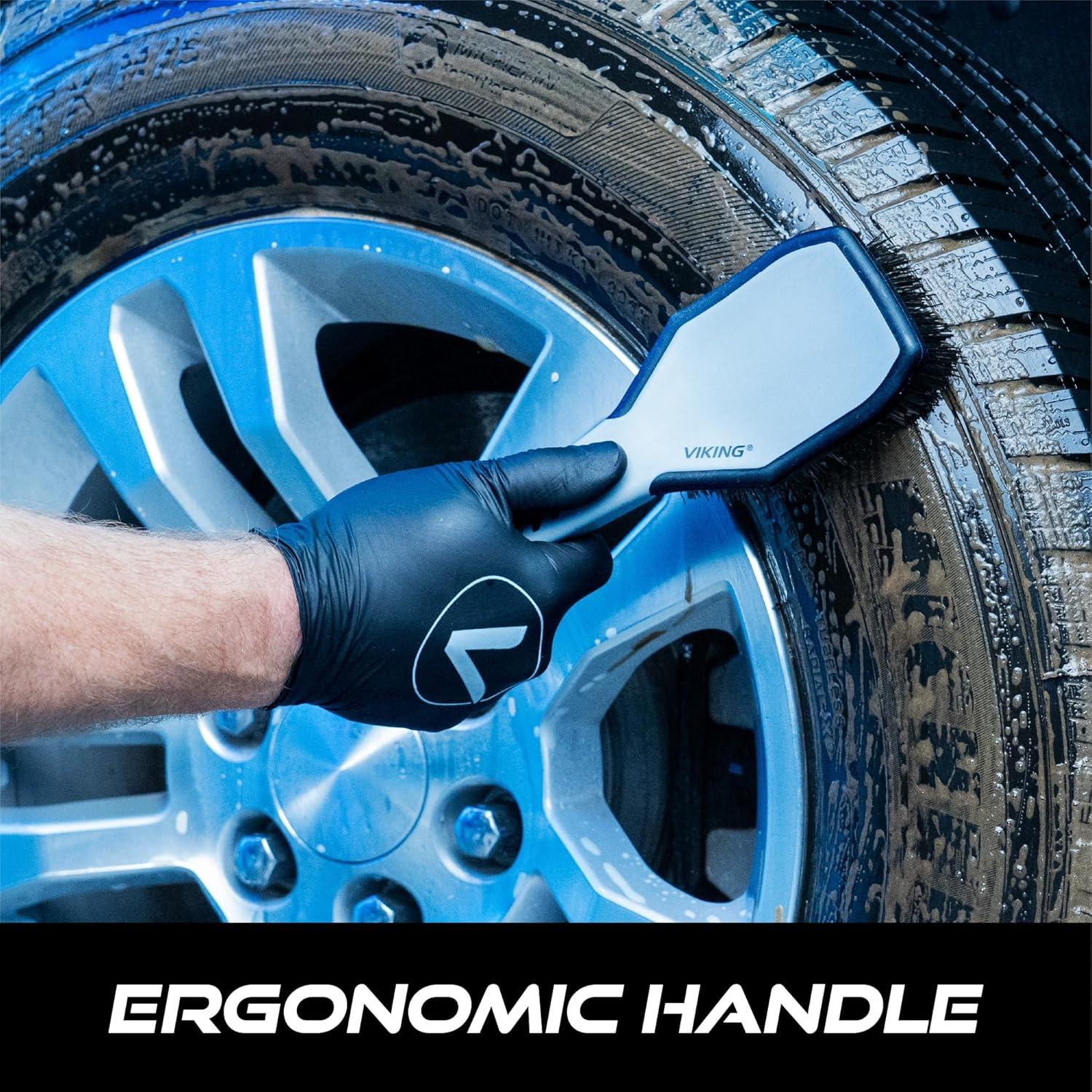 Cepillo para Llantas VIKING Ergonomico 26.2x8.4cm Gris