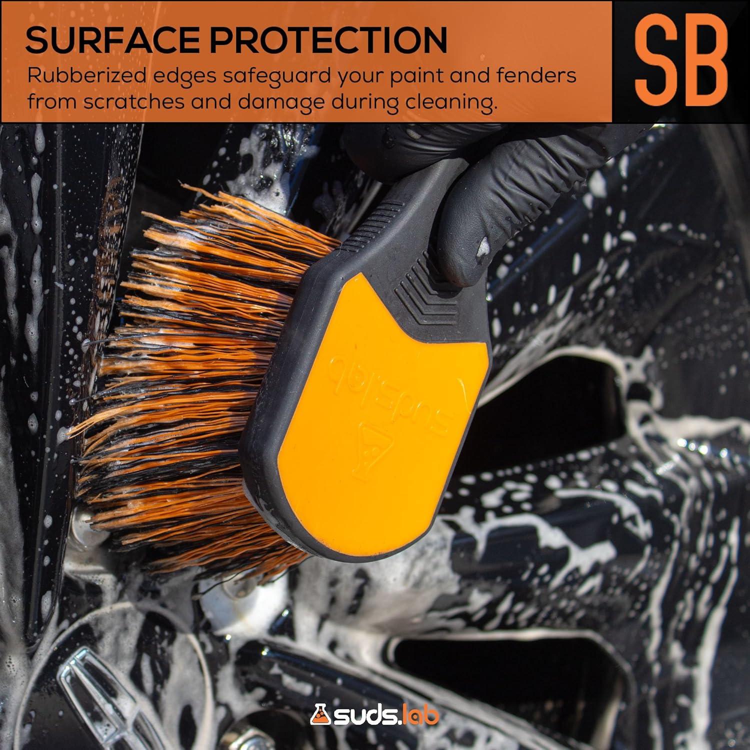 Cepillo de Ruedas Suds Lab SL-RBR01-800 con Mango de Goma