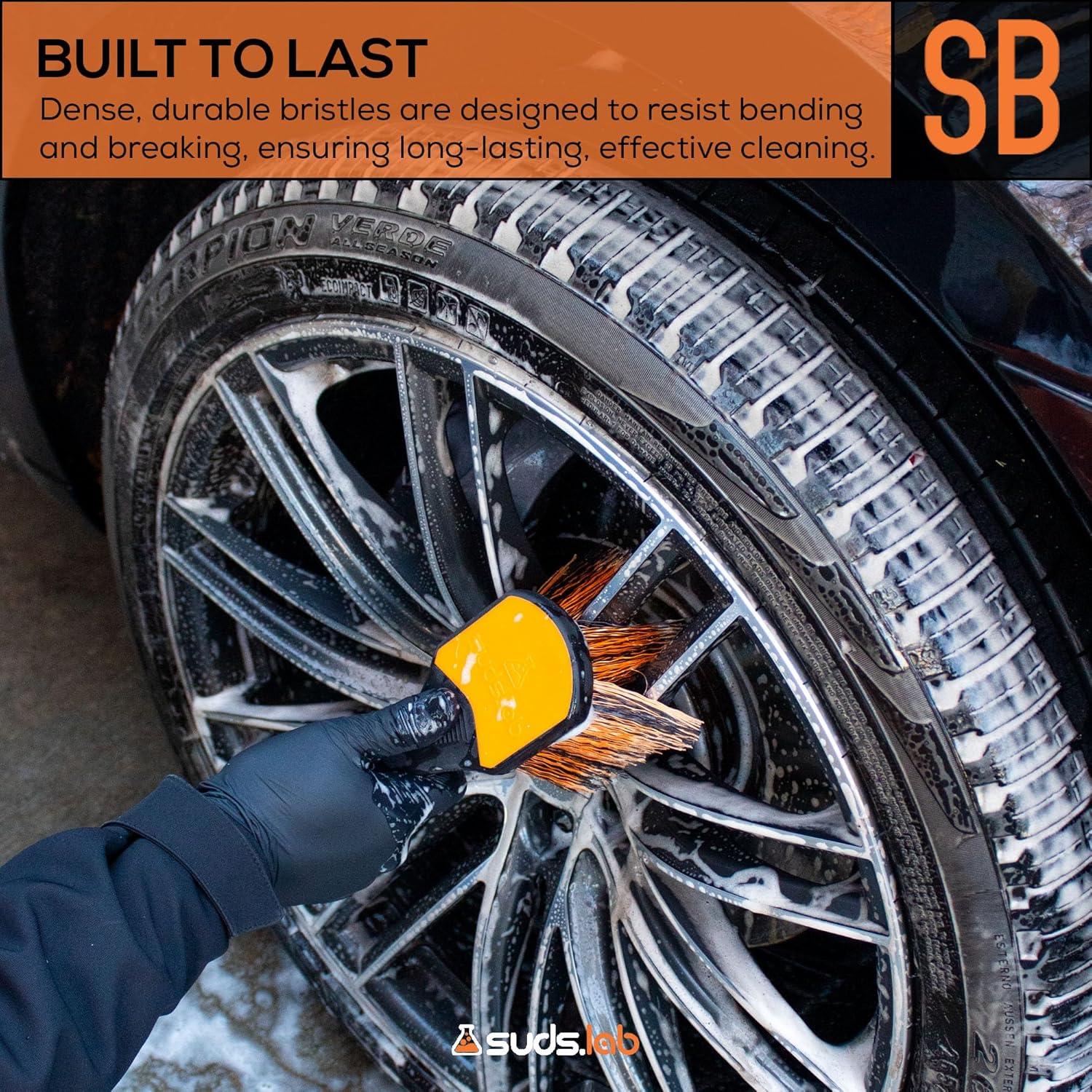 Cepillo de Ruedas Suds Lab SL-RBR01-800 con Mango de Goma