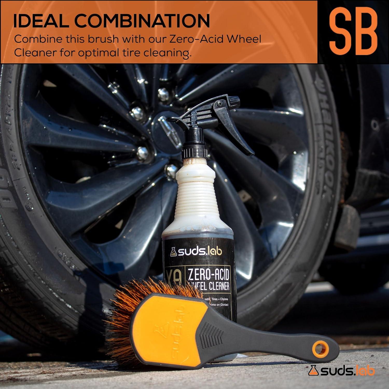 Cepillo de Ruedas Suds Lab SL-RBR01-800 con Mango de Goma