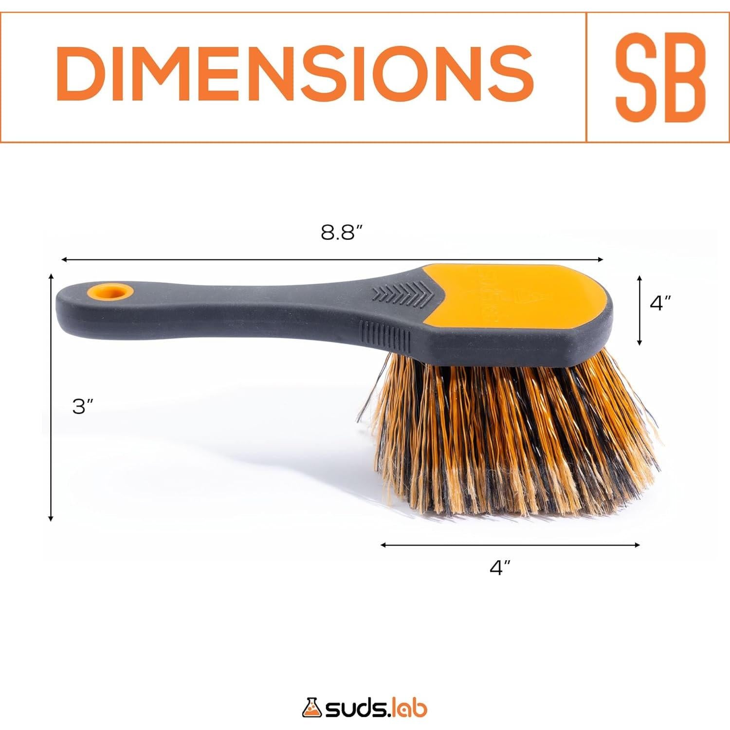 Cepillo de Ruedas Suds Lab SL-RBR01-800 con Mango de Goma