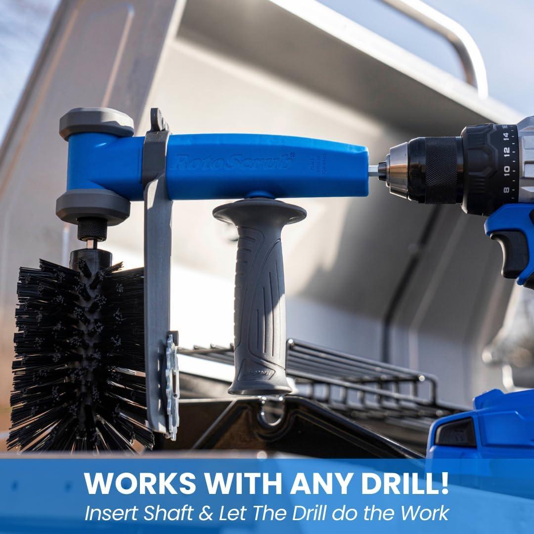 Cepillo para Parrilla RotoScrub 24.13 cm Nylon Accesorio Taladro