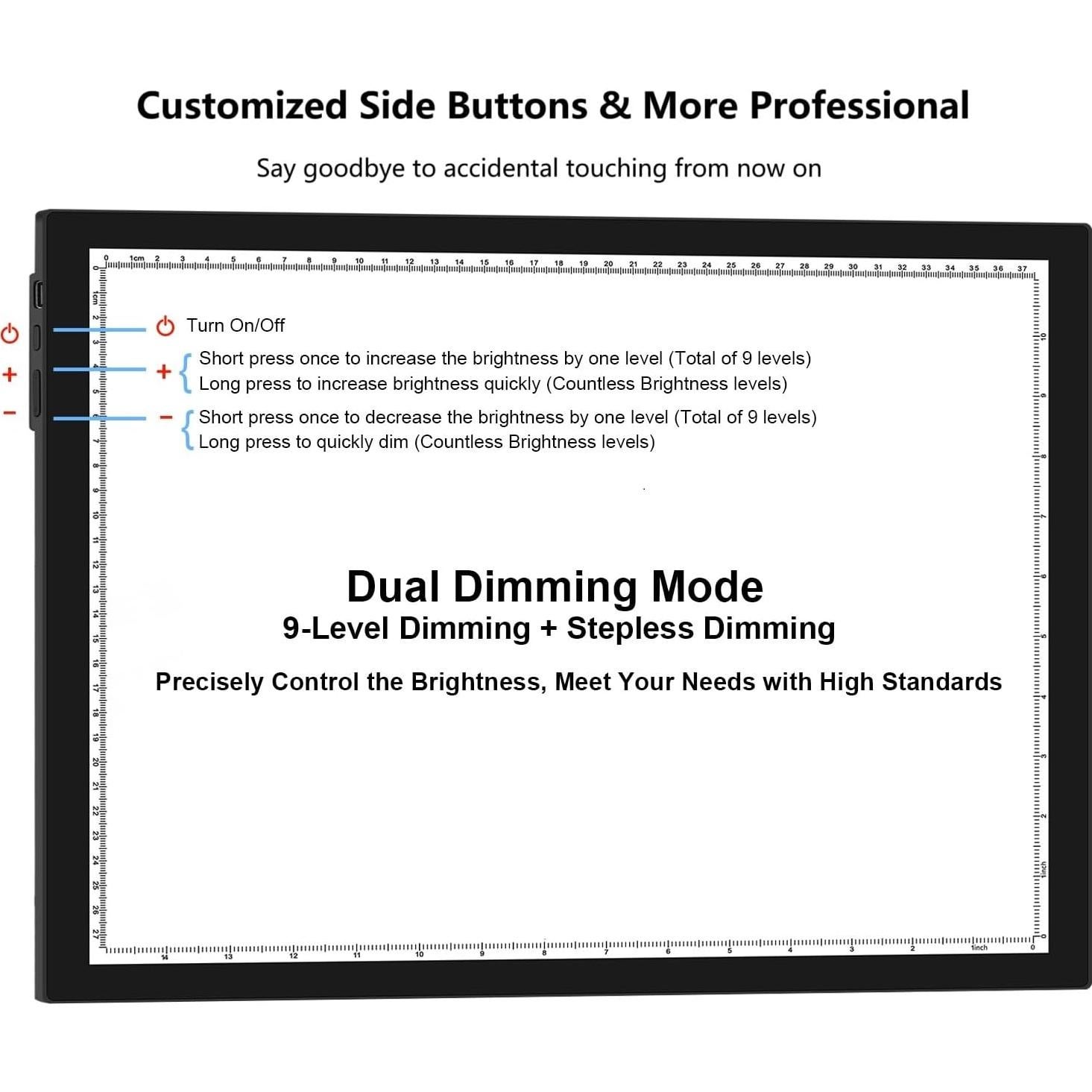 Pad de Luz A3 WELZK para Pintura de Diamantes con Soporte