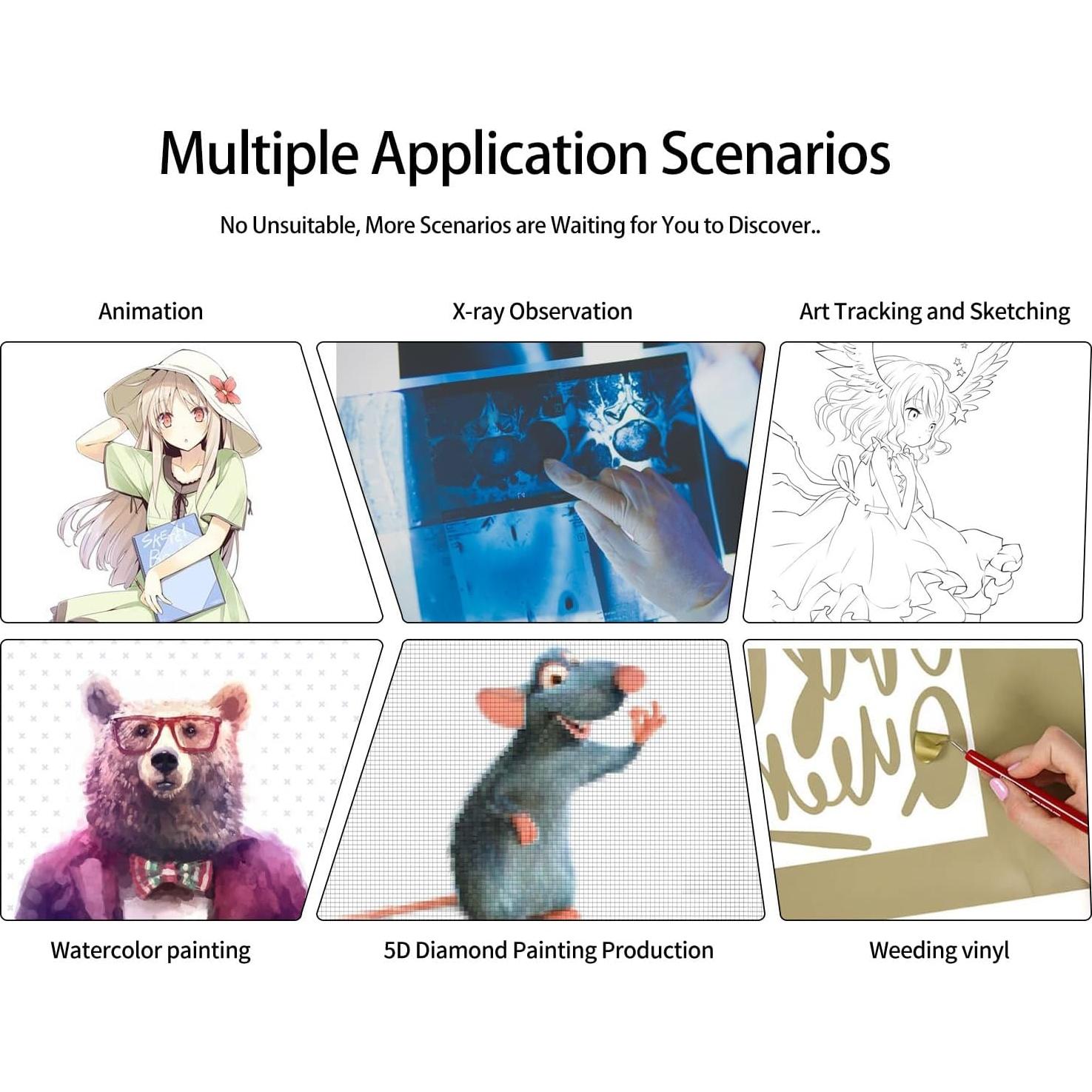 Pad de Luz A3 WELZK para Pintura de Diamantes con Soporte