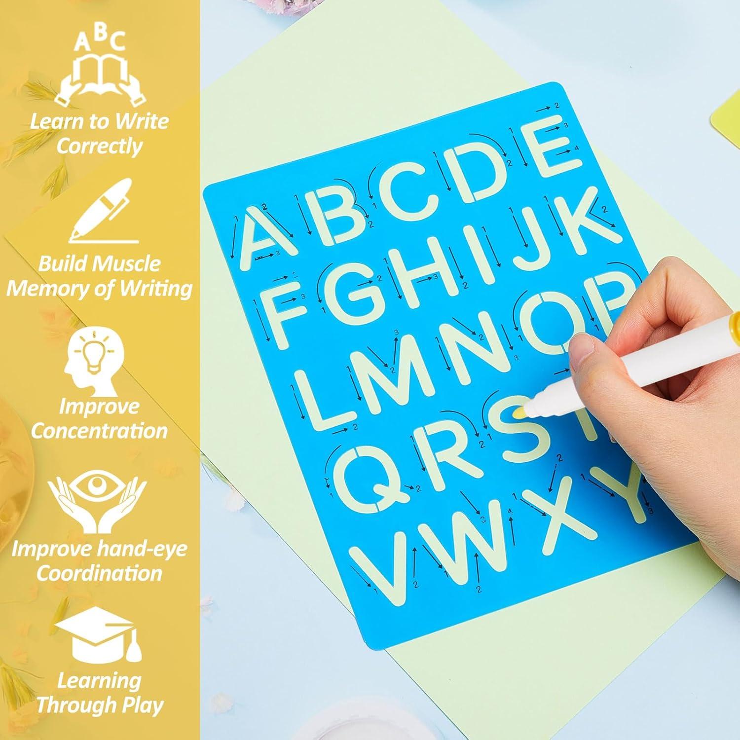 Kit de Tableros de Letras y Números Gersoniel 10 Piezas