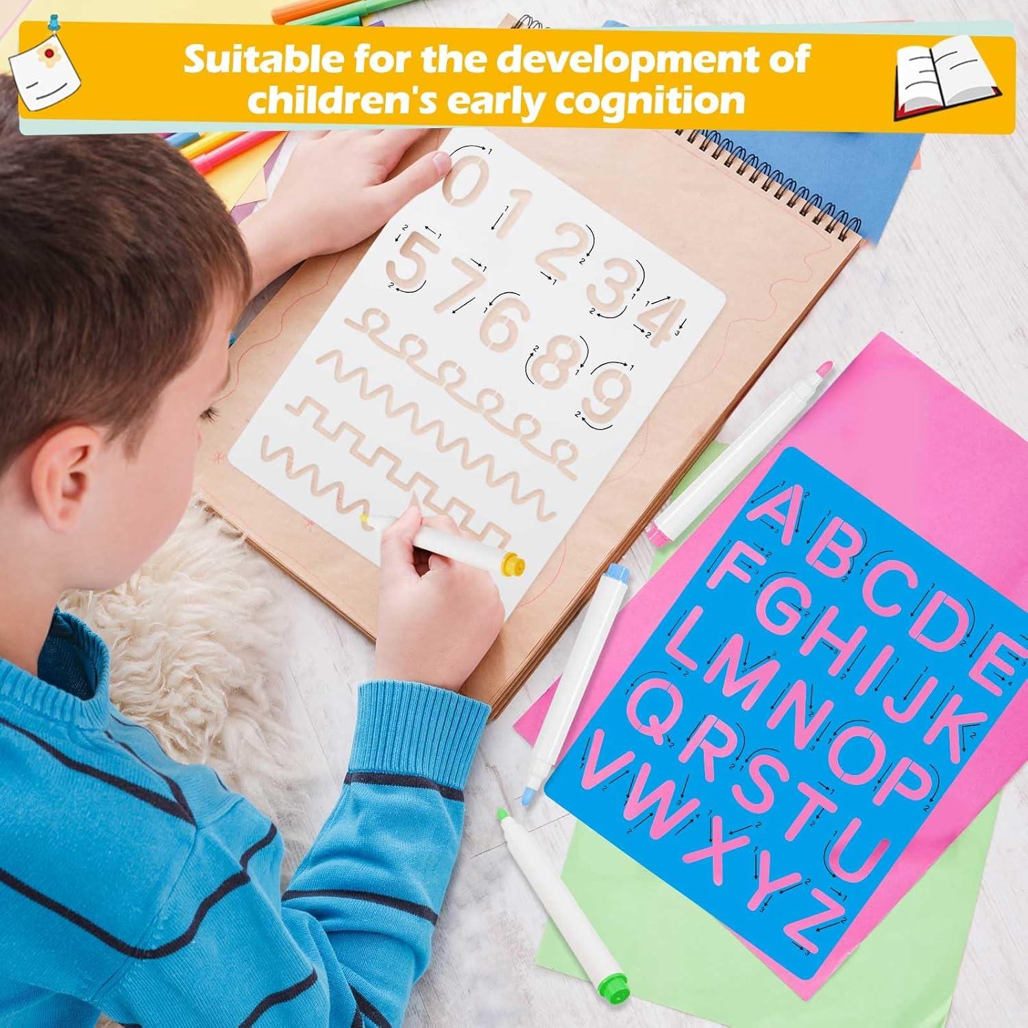 Kit de Tableros de Letras y Números Gersoniel 10 Piezas