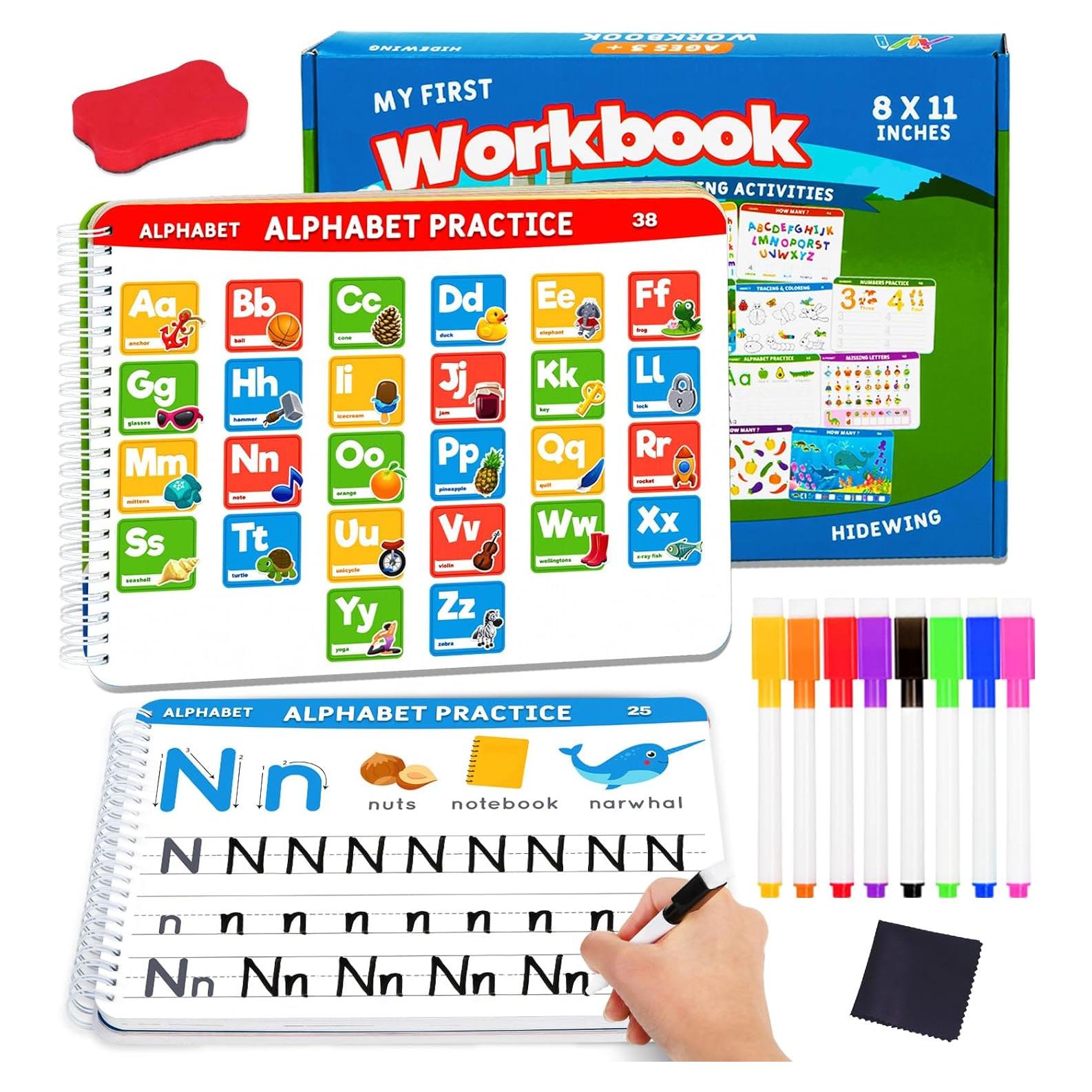 Cuaderno Educativo de Trazado para Preescolar - 52 Páginas