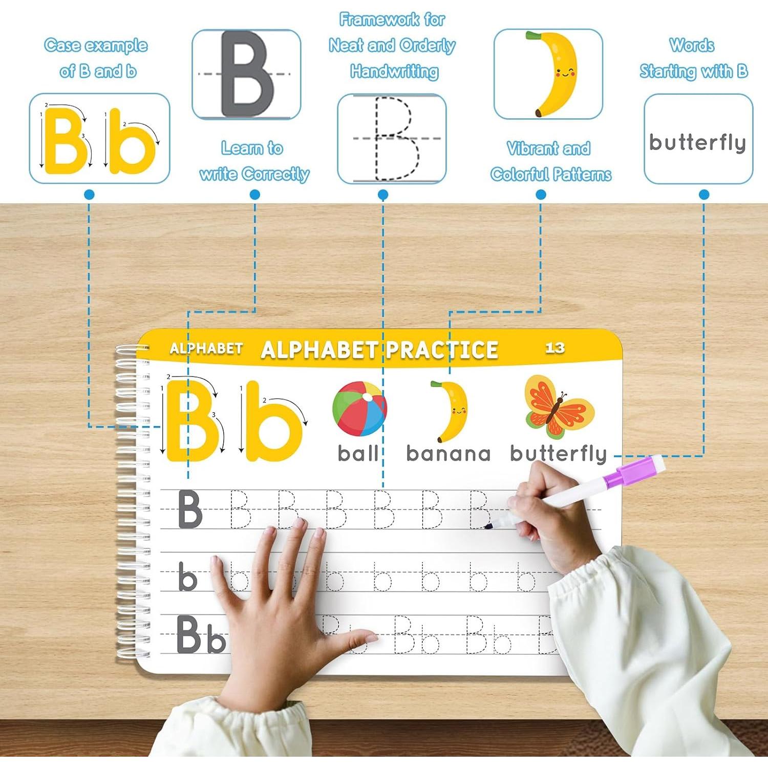Cuaderno Educativo de Trazado para Preescolar - 52 Páginas