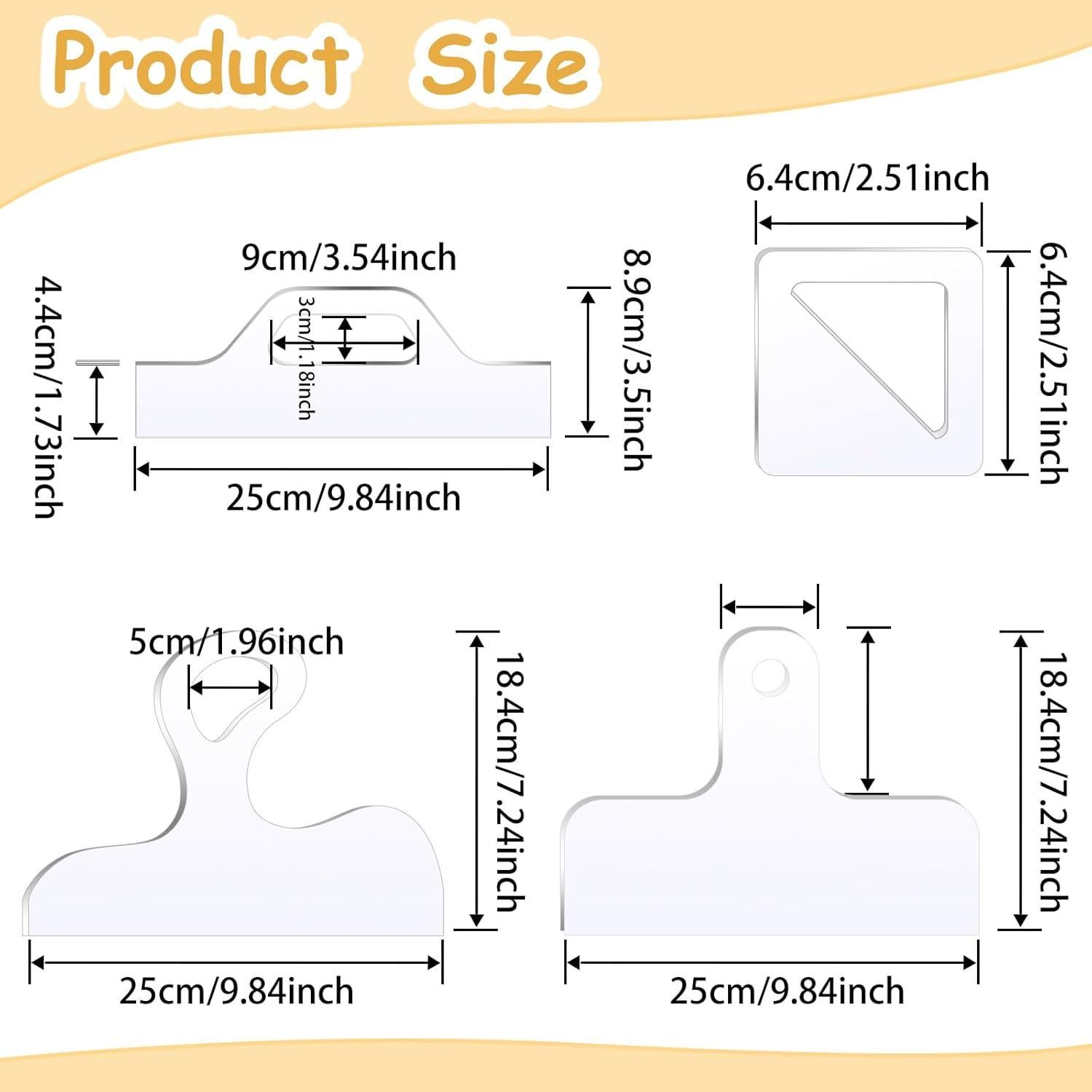 Plantillas de Router 4 Pcs KWAGOCAR para Tablas de Corte