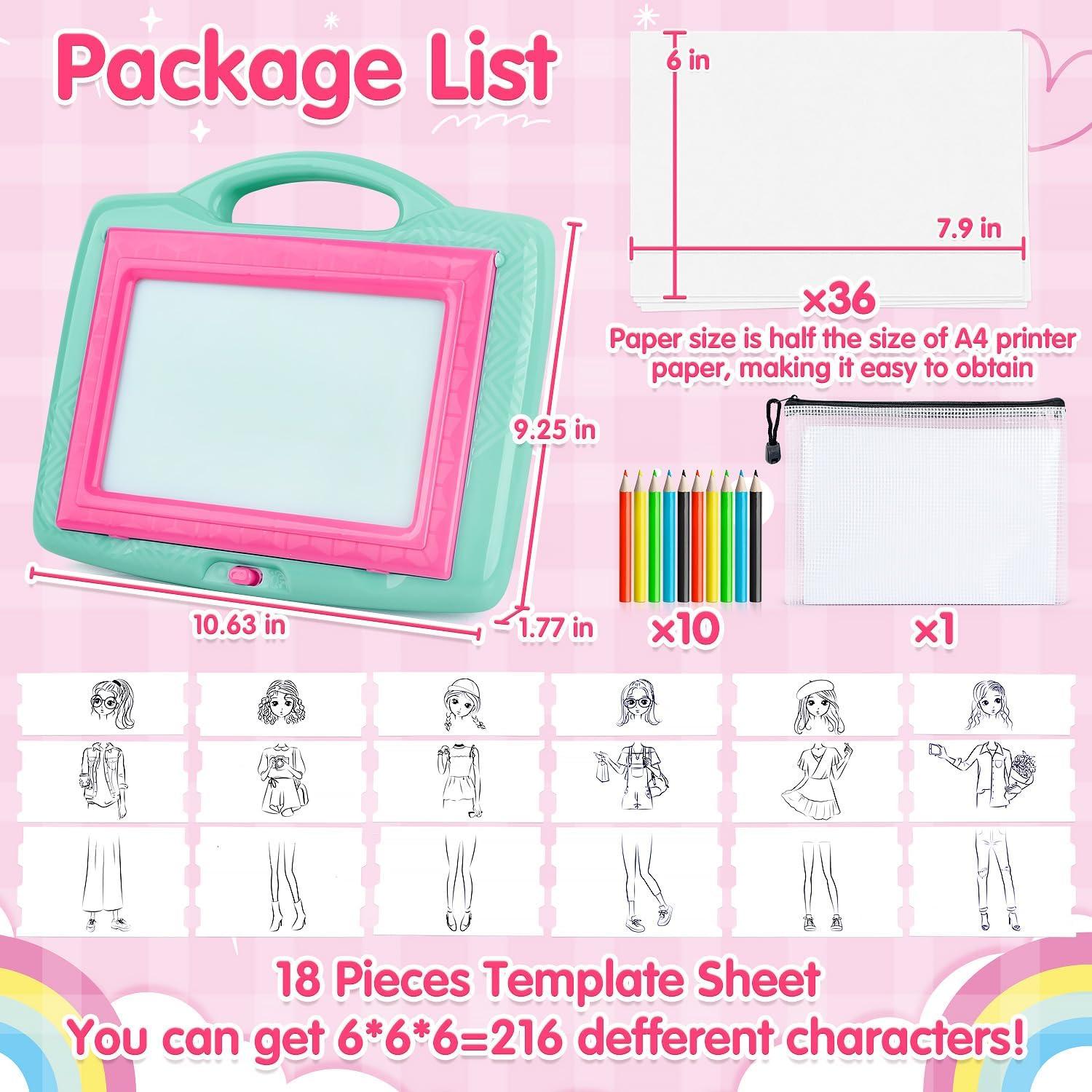 Pizarra de Trazado Iluminada PLAY para Niñas 6+ Años