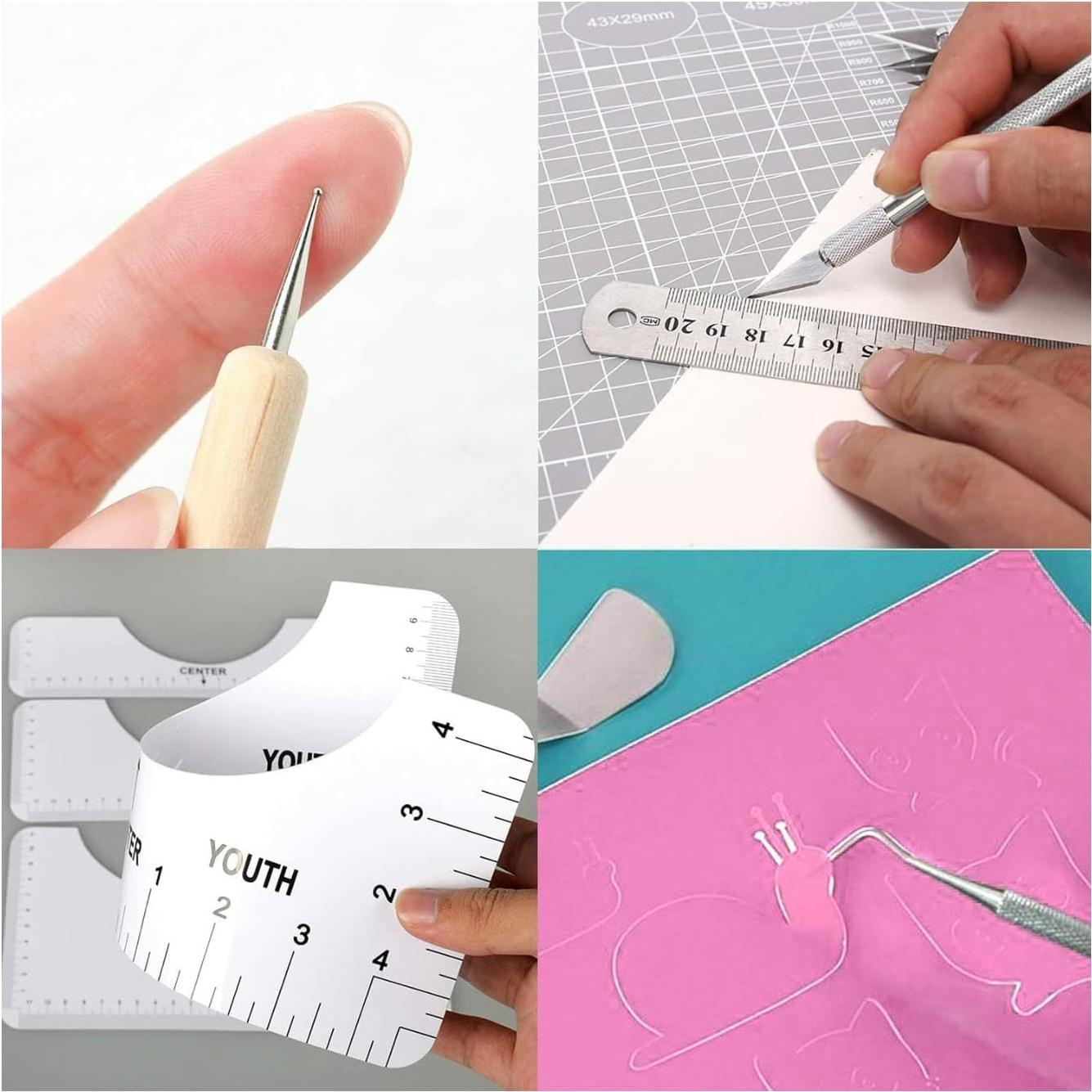 Kit de herramientas de deshierbe de vinilo 32 piezas Sanviatime