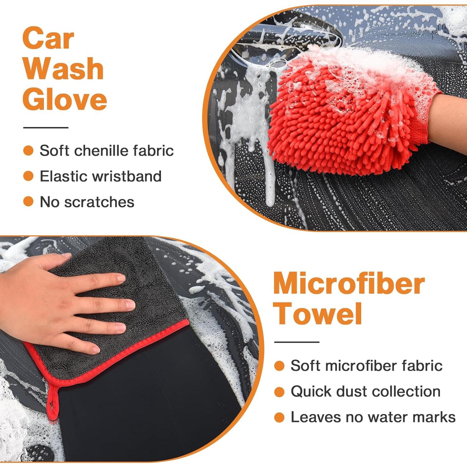 Juego de Cepillos de Detalle Preciva 5PCS para Coche