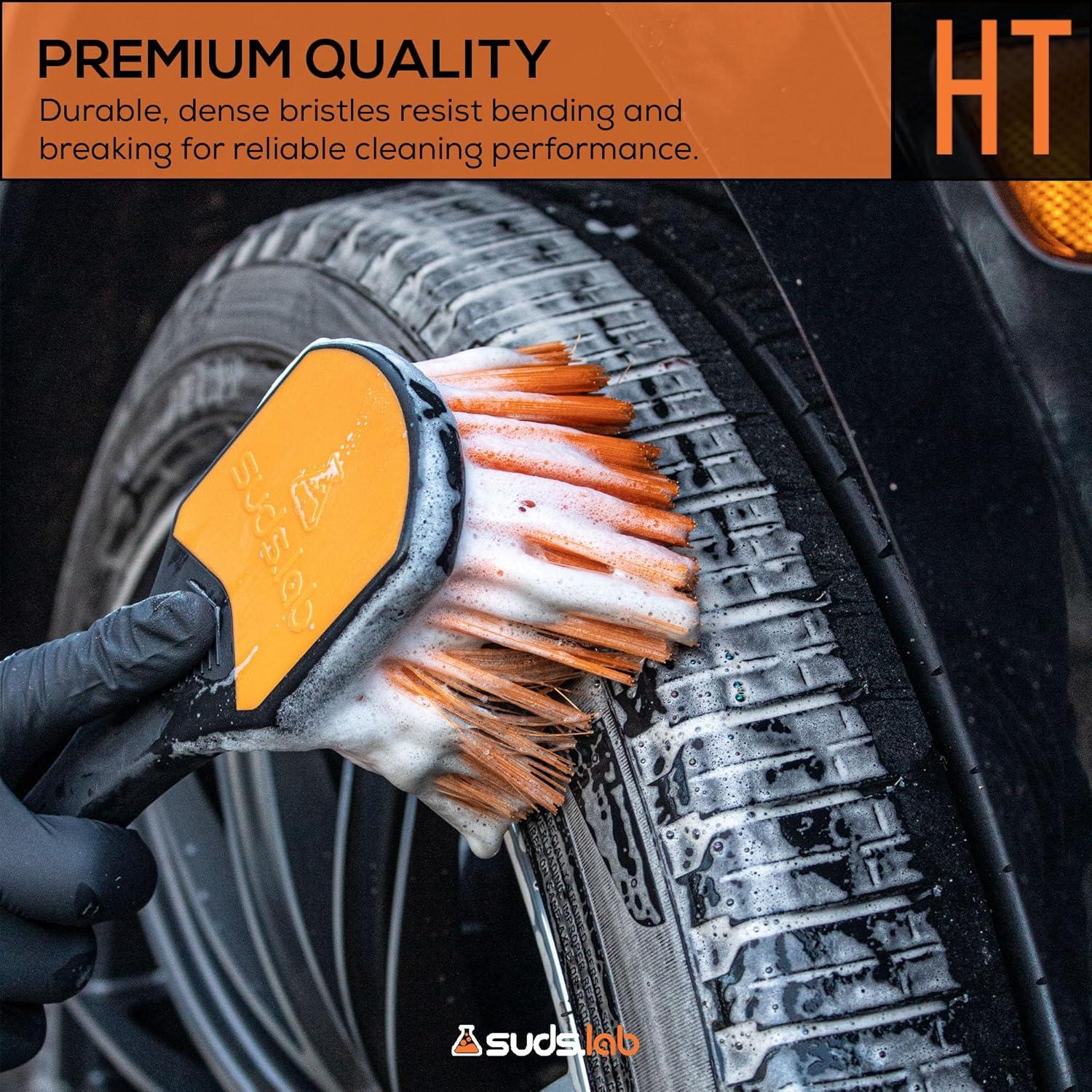 Cepillo para Llantas Suds Lab SL-TBR01-800 con Mango de Goma