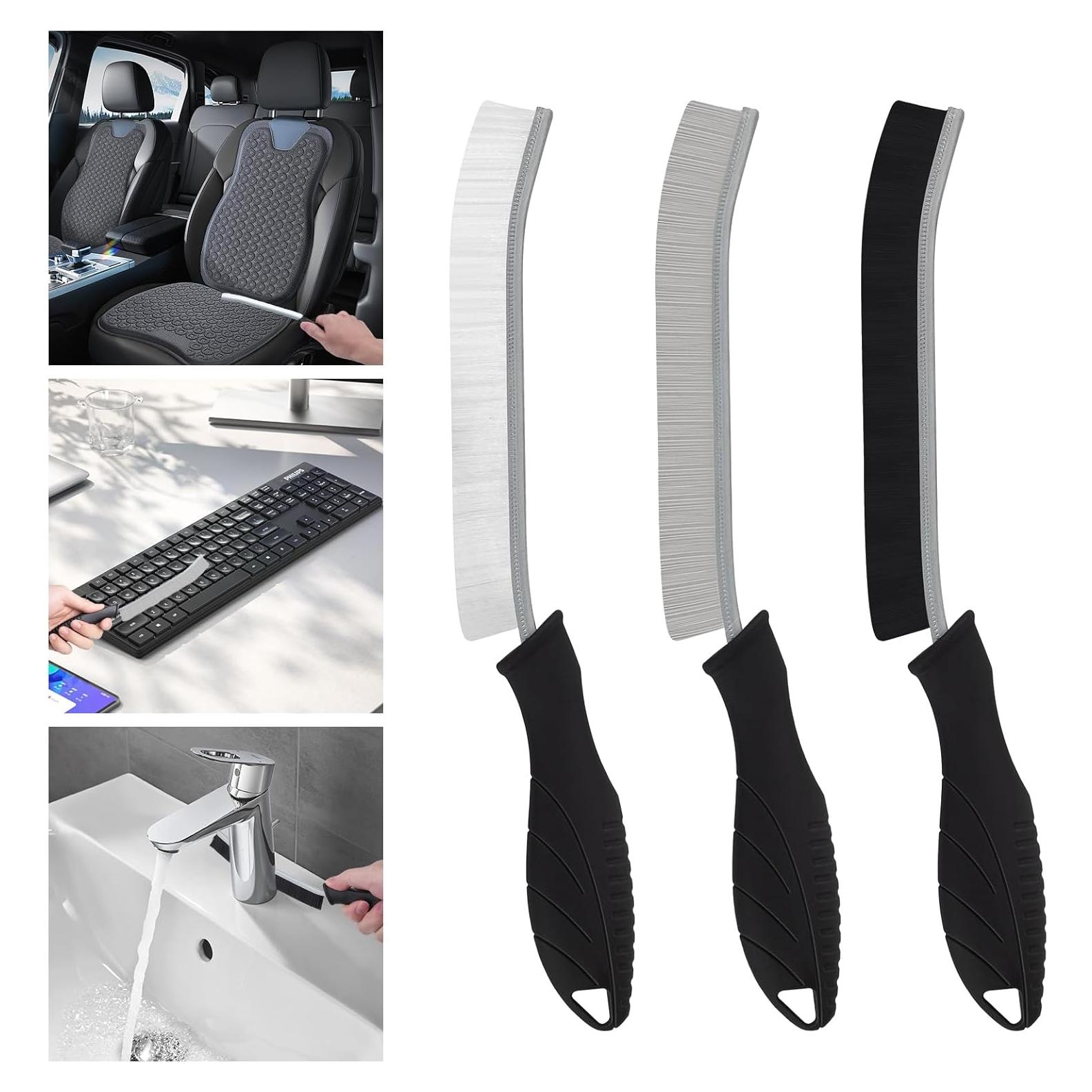 Juego de 3 Cepillos de Limpieza TQRR - Cerdas Suaves y Duras