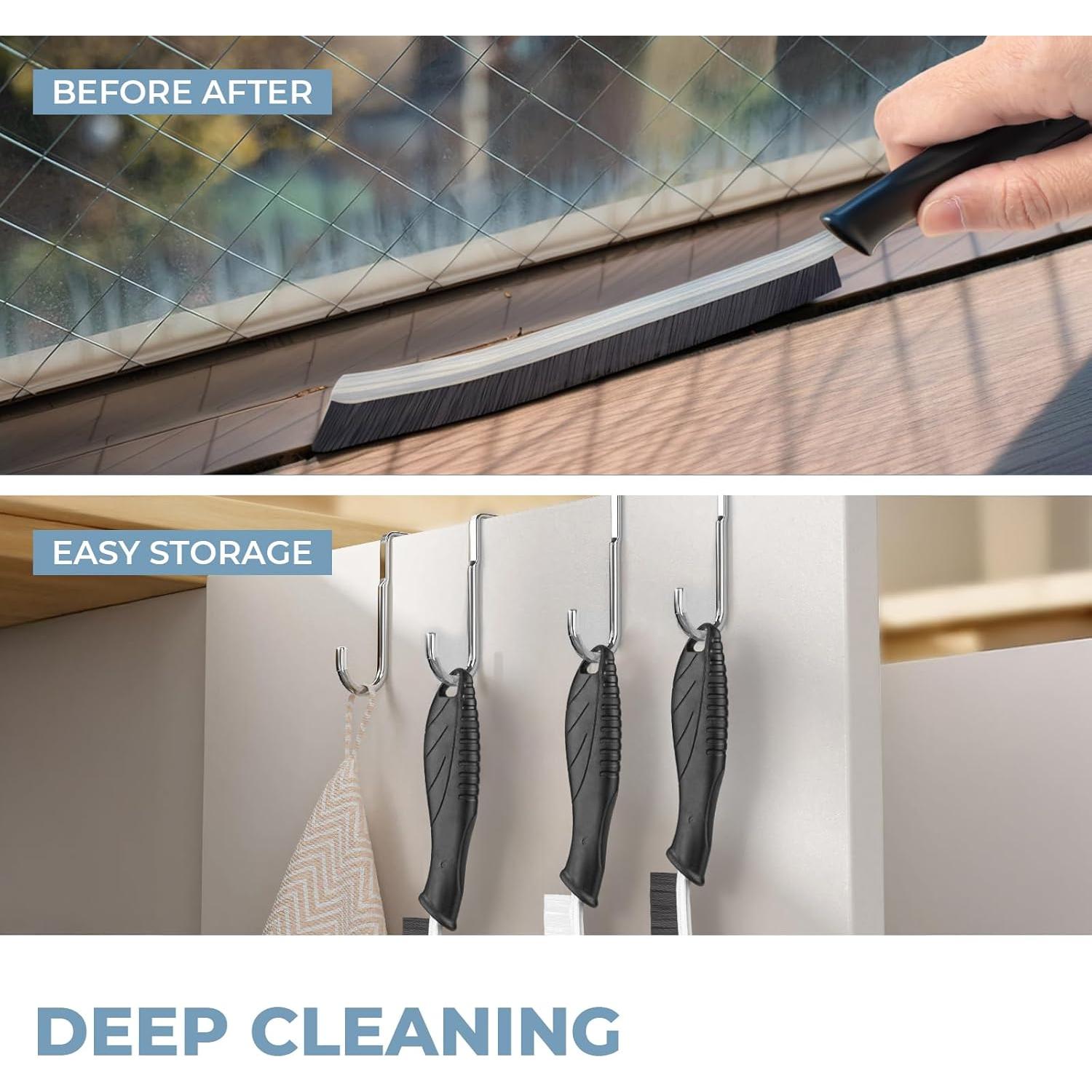 Juego de 3 Cepillos de Limpieza TQRR - Cerdas Suaves y Duras