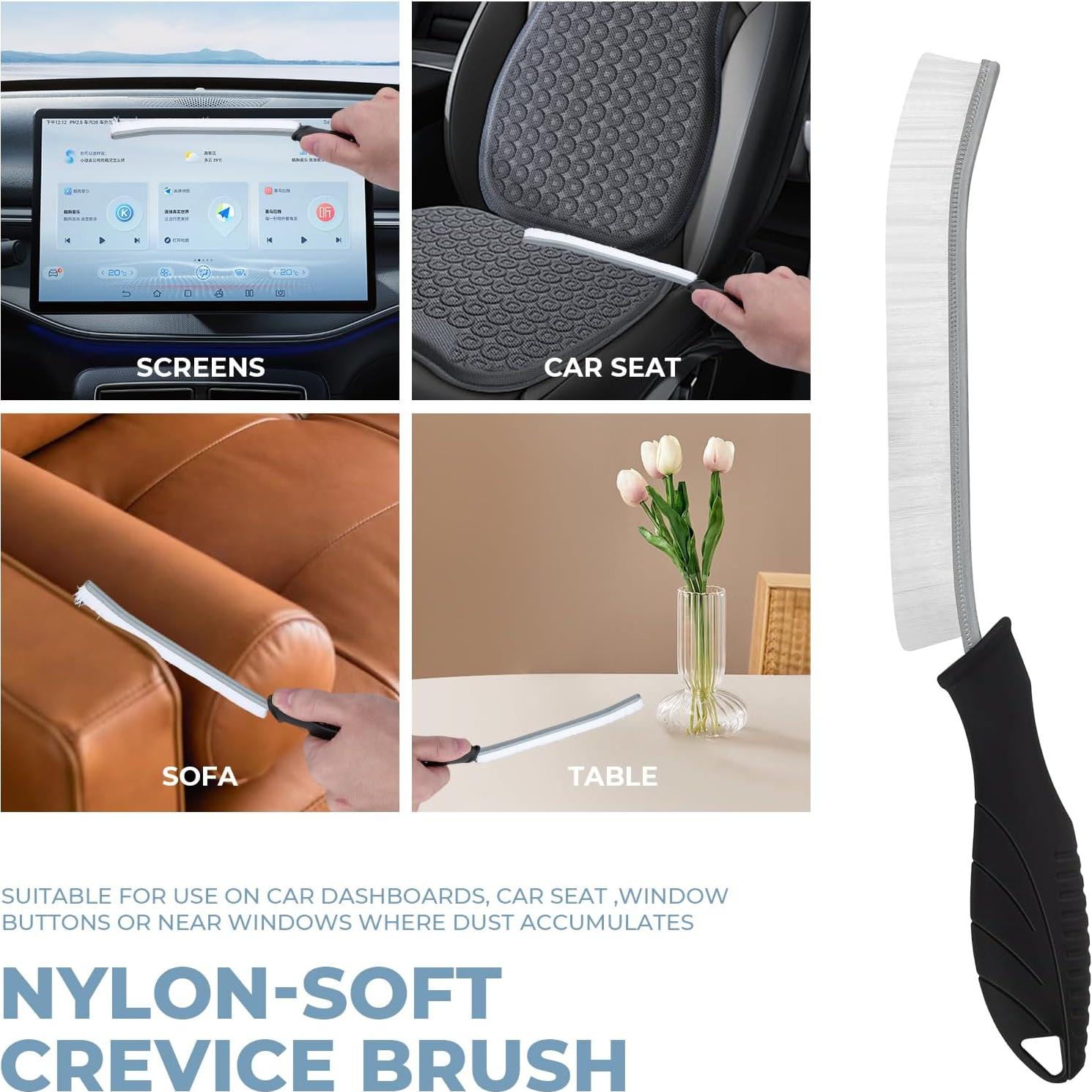 Juego de 3 Cepillos de Limpieza TQRR - Cerdas Suaves y Duras