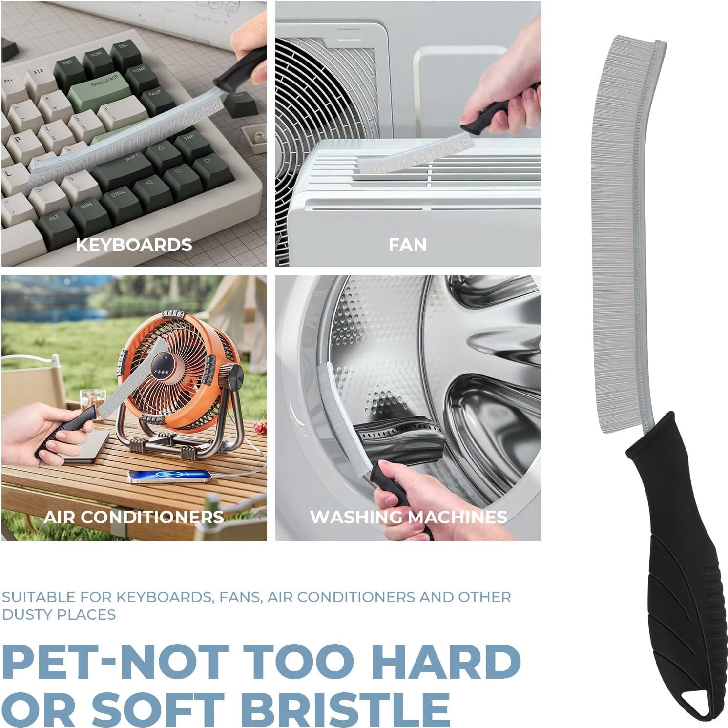 Juego de 3 Cepillos de Limpieza TQRR - Cerdas Suaves y Duras