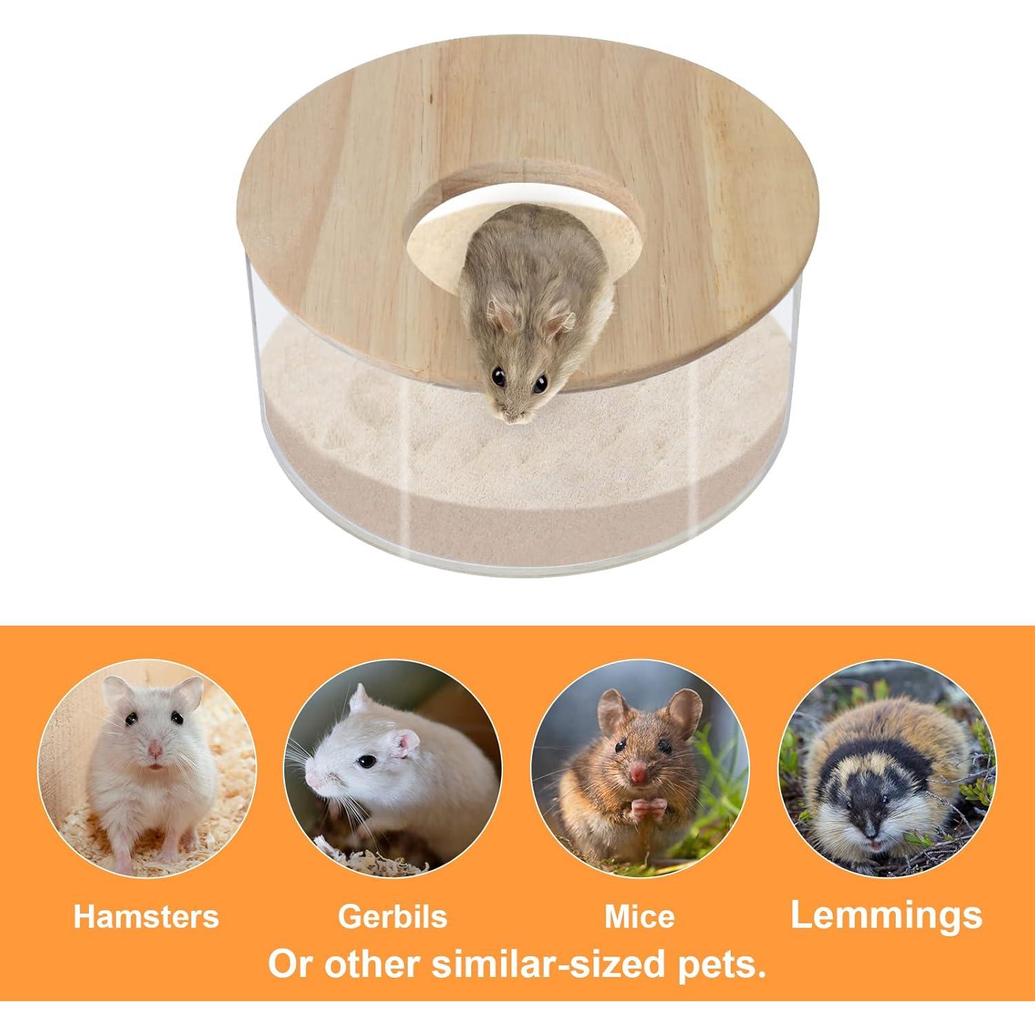 Caja de Baño de Arena para Hámster Grande Changeary Circular