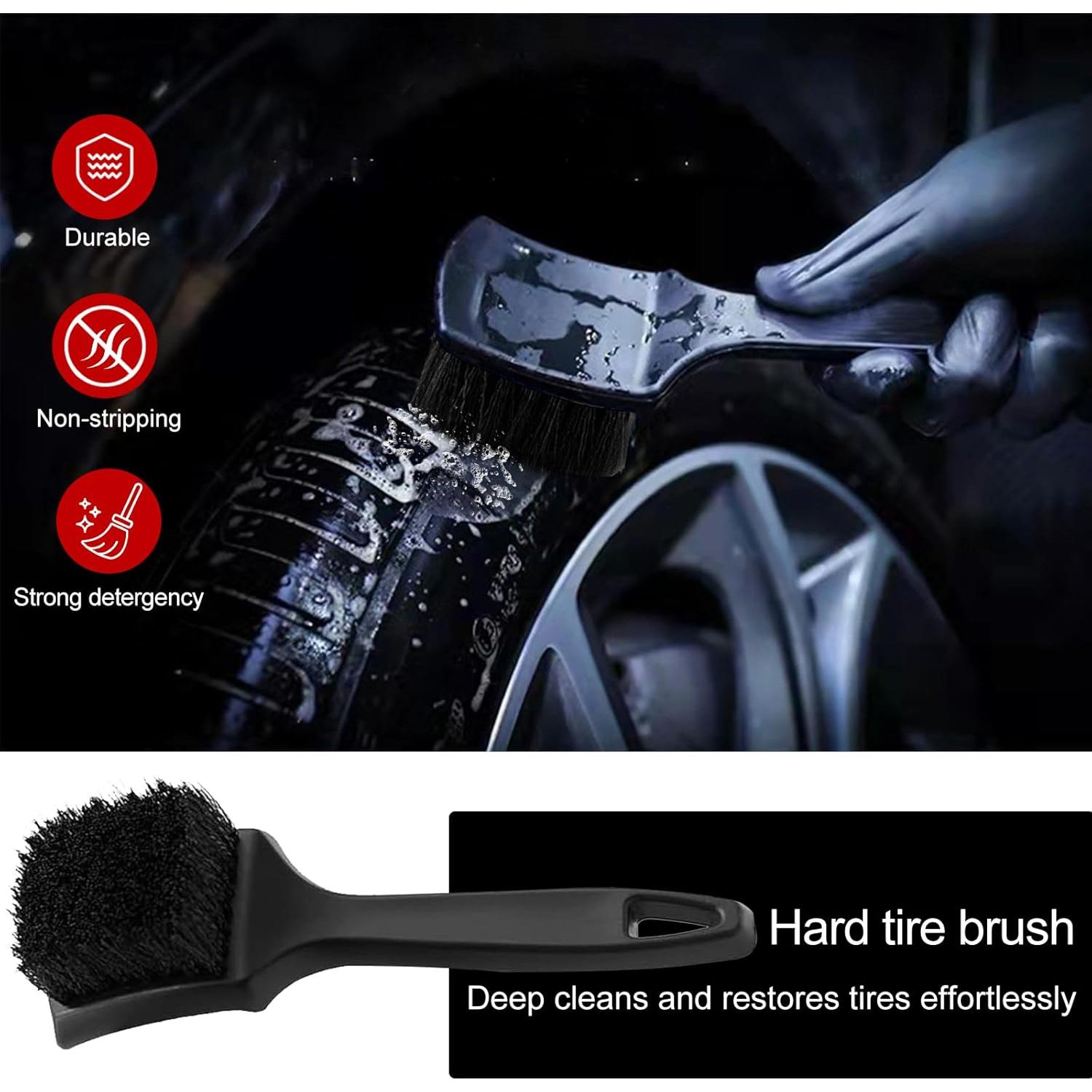 Kit de Cepillos de Rueda Taisouw - 3 Piezas Microfibra Suave