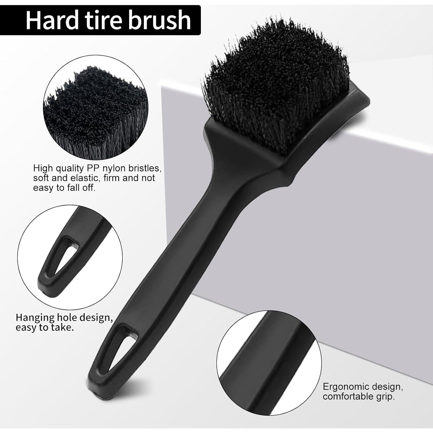 Kit de Cepillos de Rueda Taisouw - 3 Piezas Microfibra Suave