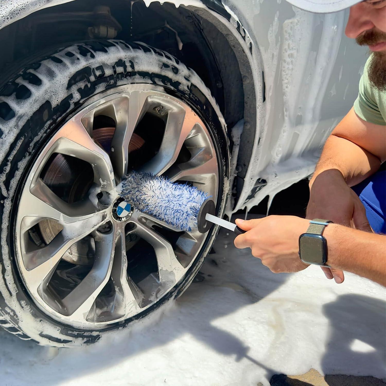 Cepillo Limpiador de Ruedas IPELY Microfibra Sin Metal 38.4cm